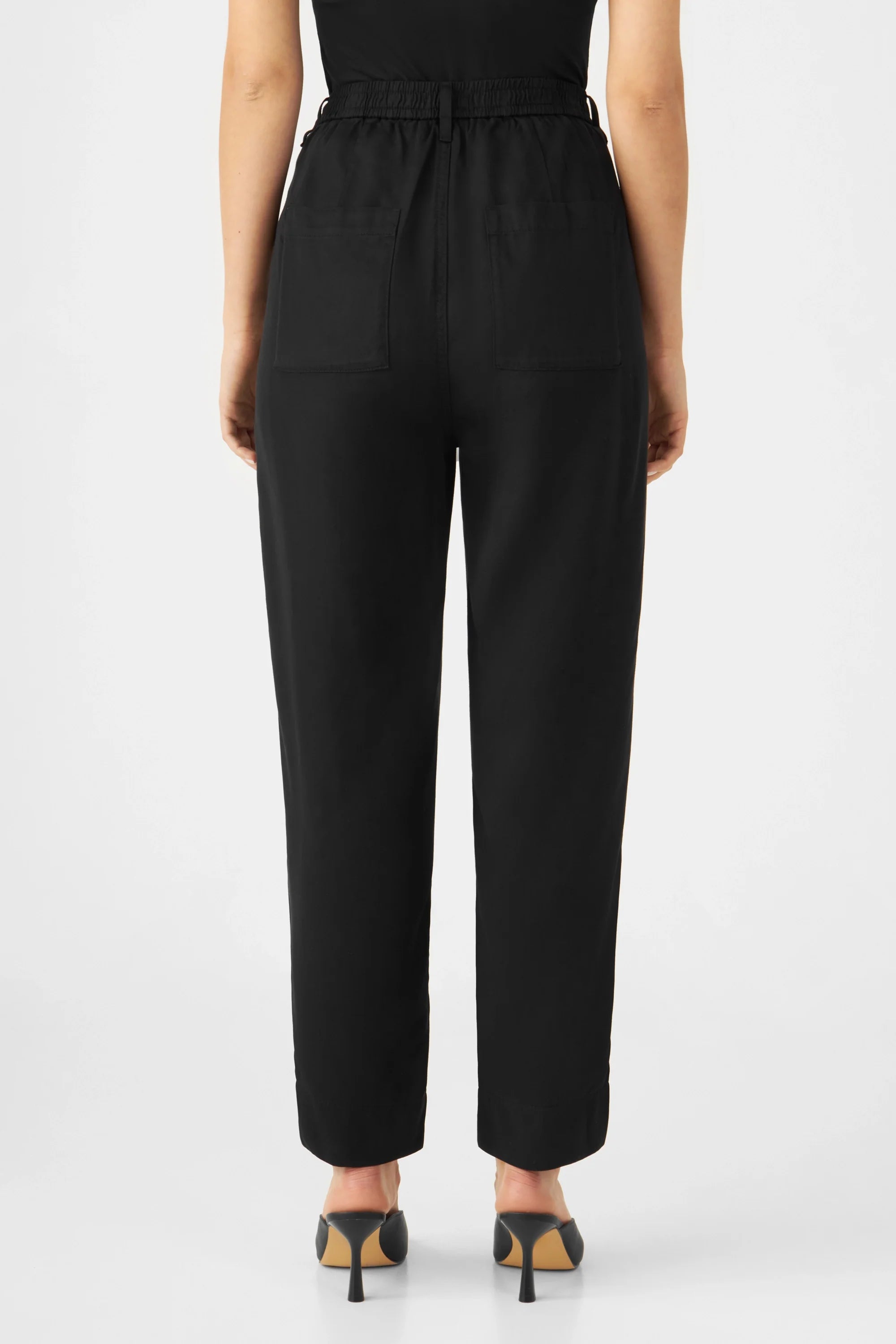 Black SUNSHINE trousers made from 100% Tencel by Dawn Denim