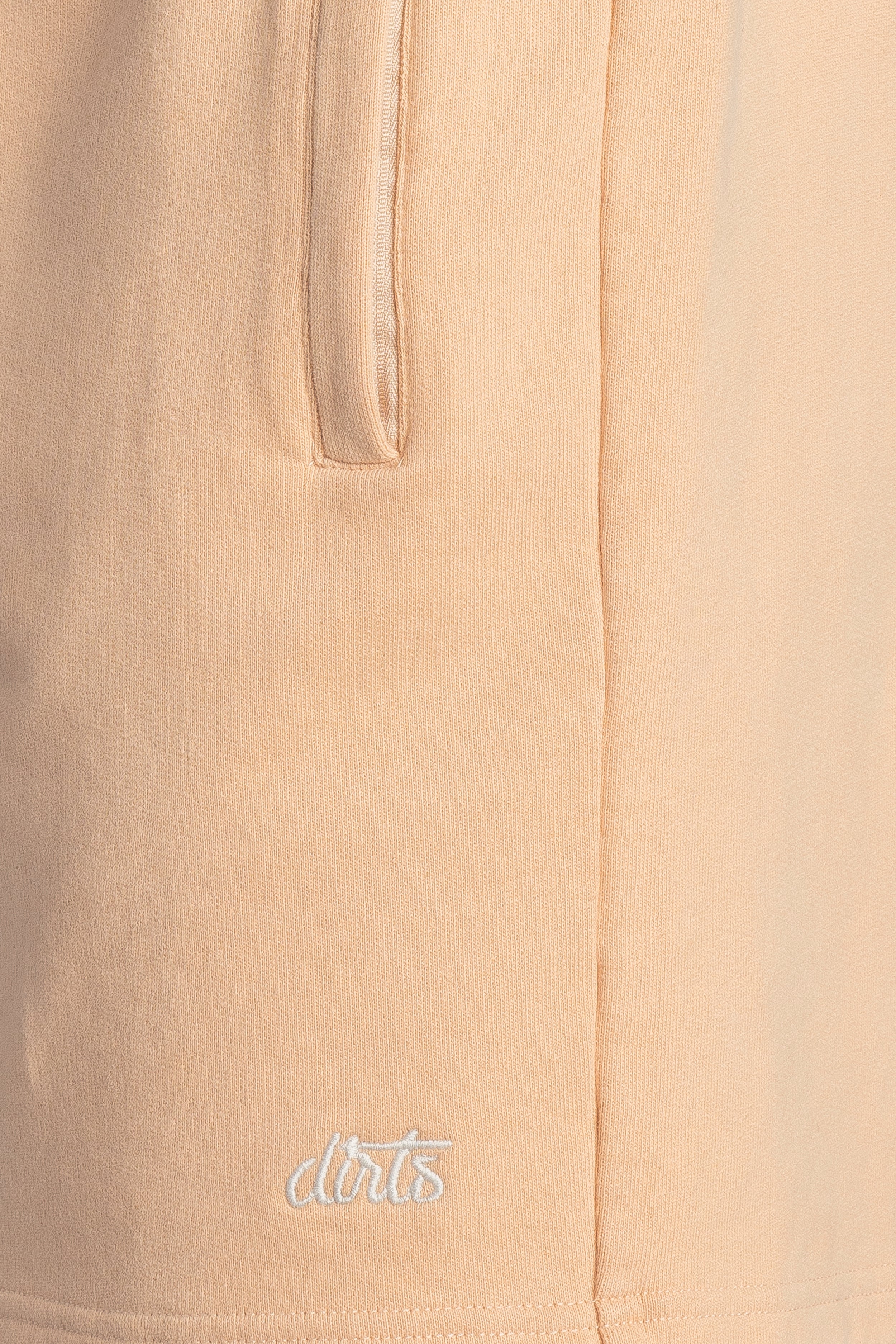 Short de survêtement orange clair en coton 100% biologique de DIRTS