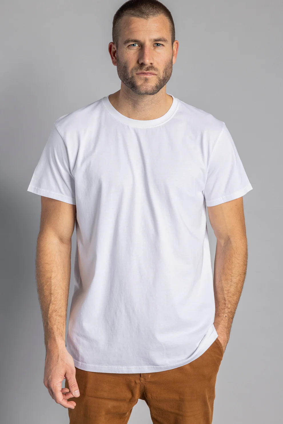 3er-Pack Premium Blank T-Shirt STANDARD in weiss aus Bio Baumwolle von DIRTS