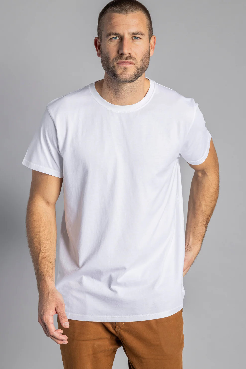 3er-Pack Premium Blank T-Shirt STANDARD in weiss aus Bio Baumwolle von DIRTS