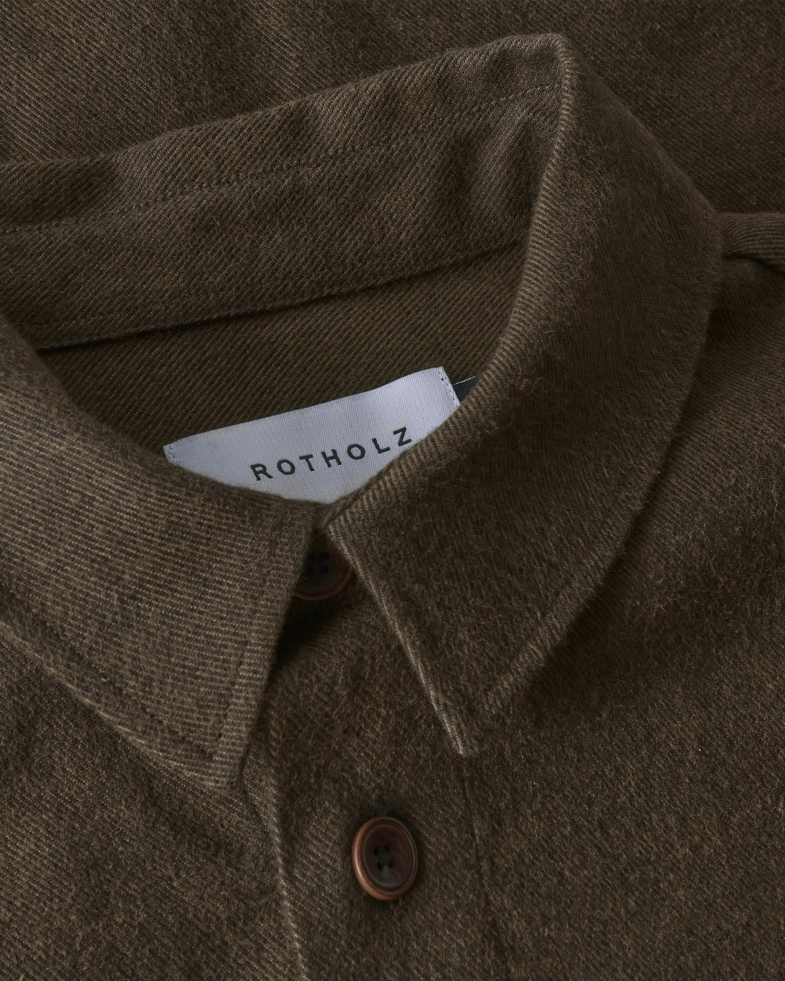Chemise en flanelle marron 100 % coton biologique de Rotholz