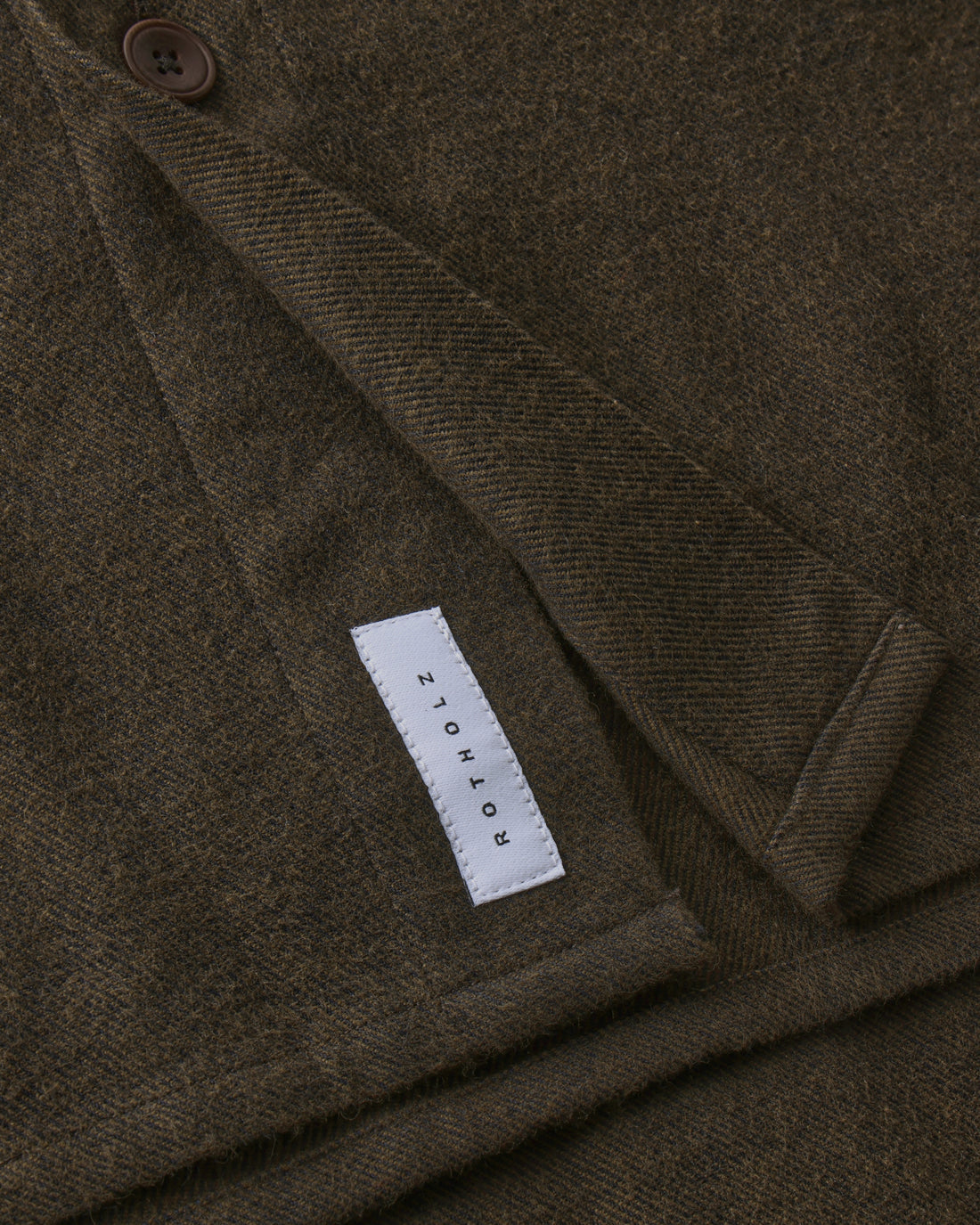 Braunes Flanellhemd aus 100% Bio-Baumwolle von Rotholz