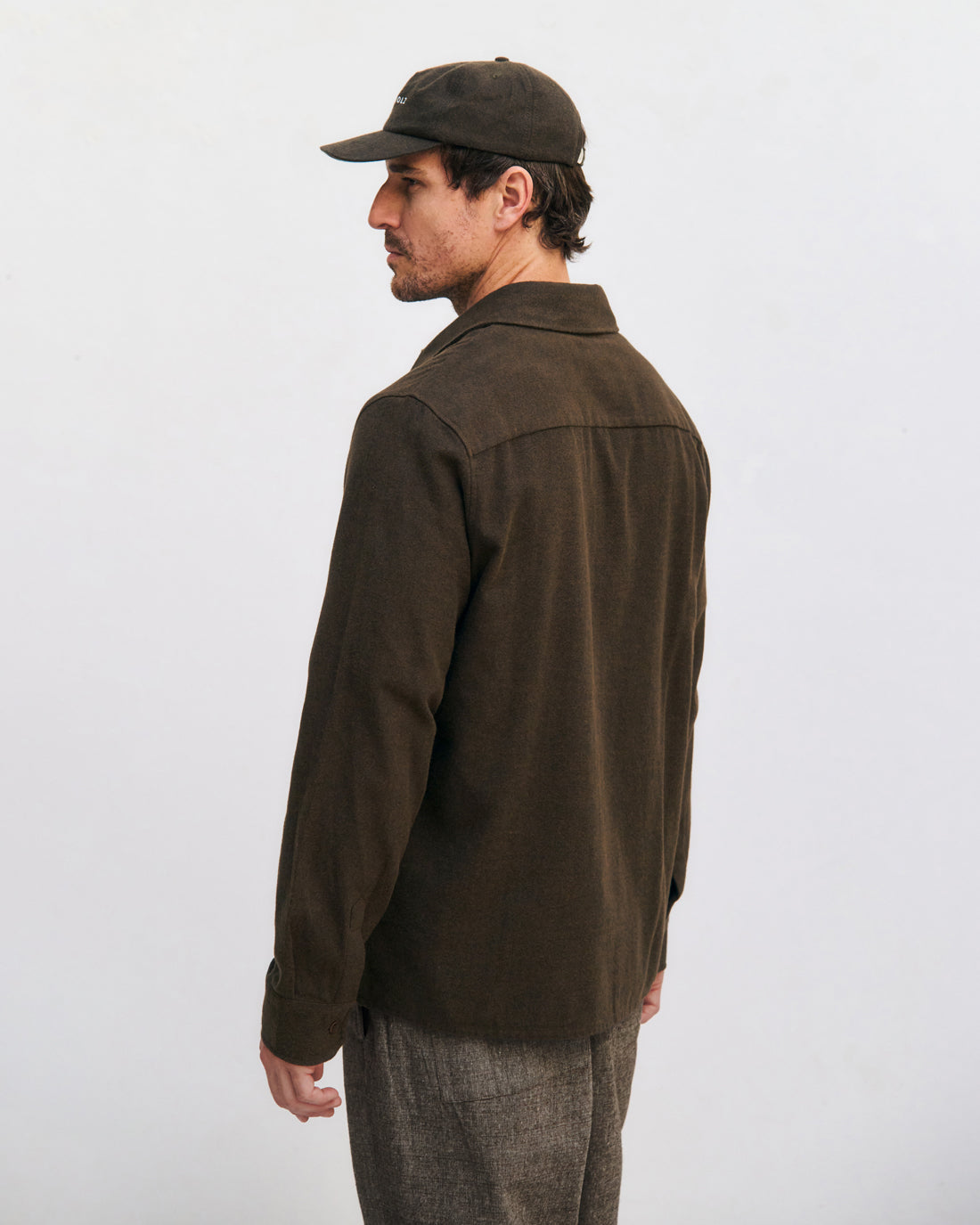 Braunes Flanellhemd aus 100% Bio-Baumwolle von Rotholz