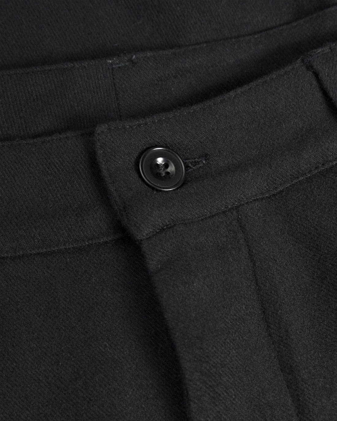Schwarze Flanell-Hose aus 100% Bio-Baumwolle von Rotholz