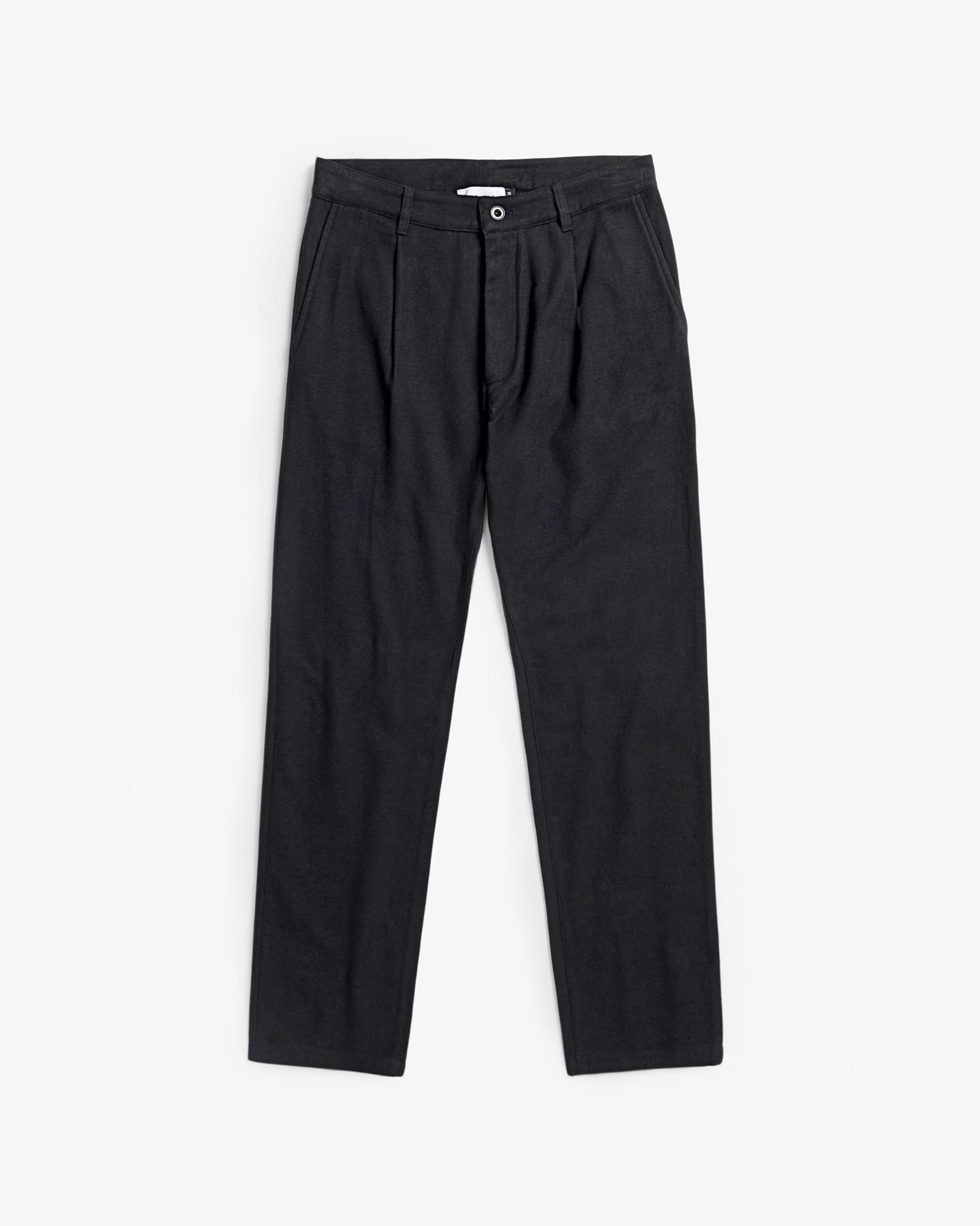 Schwarze Flanell-Hose aus 100% Bio-Baumwolle von Rotholz