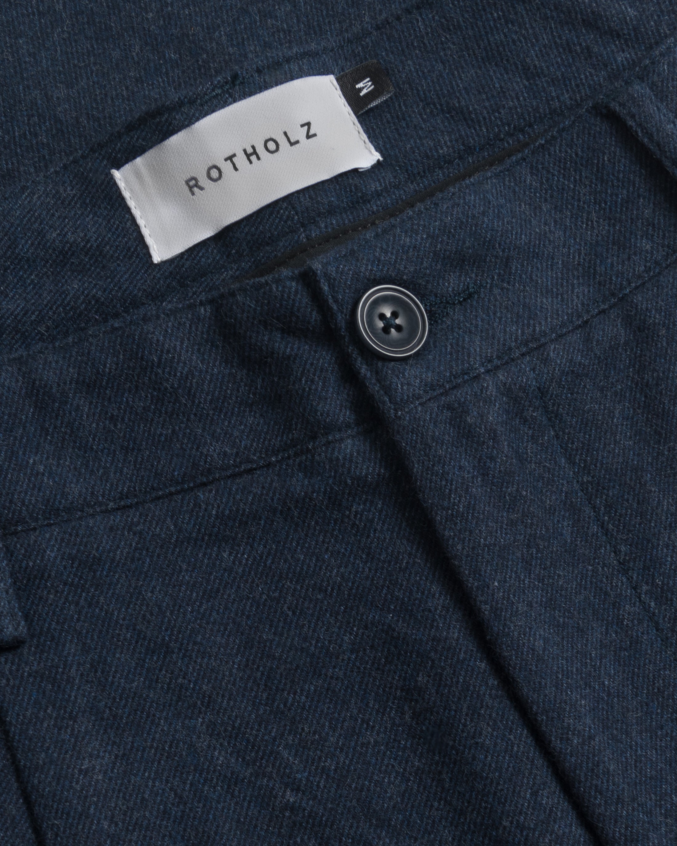 Dunkelblaue Flanellhose Everyday aus 100% Bio-Baumwolle von Rotholz