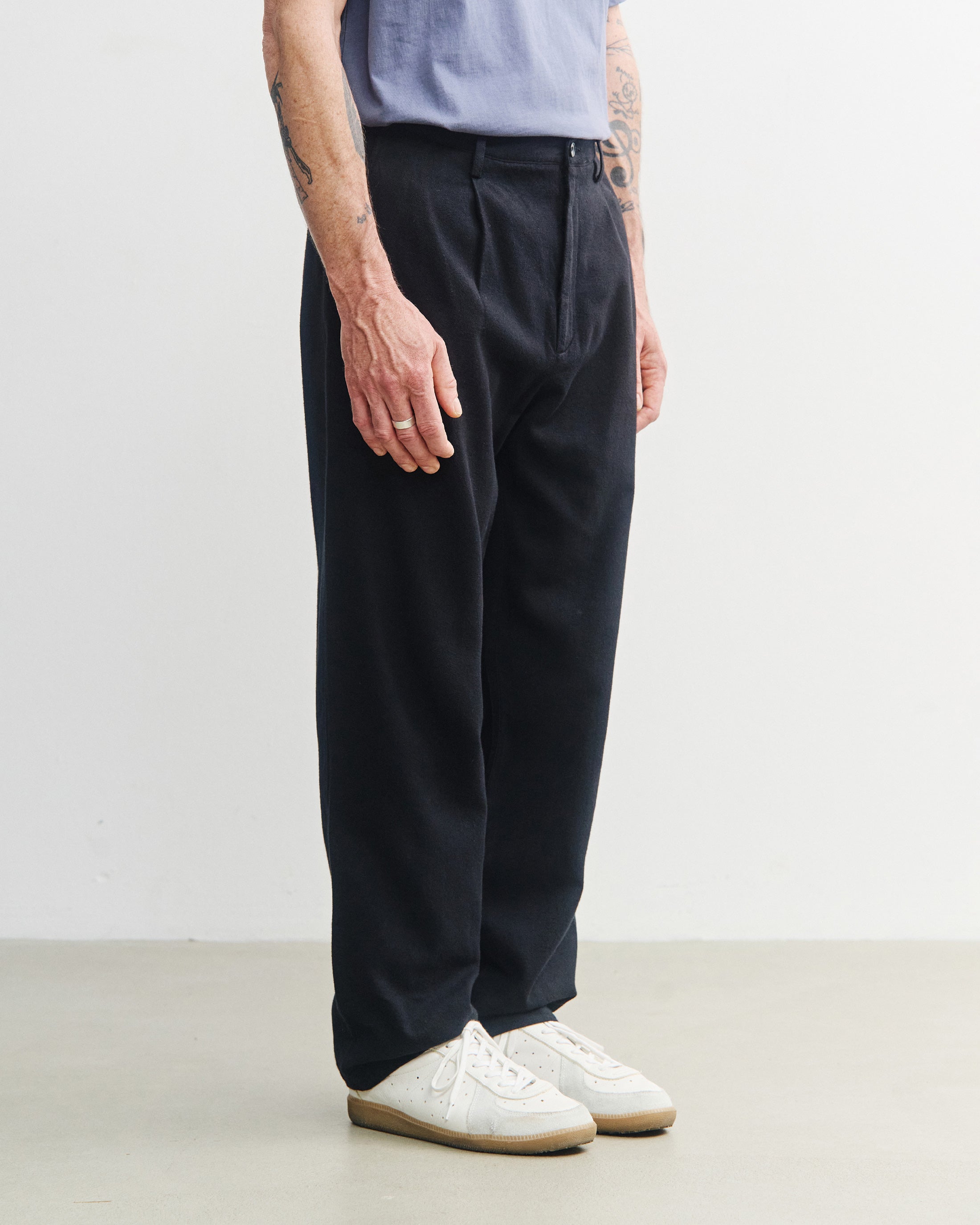 Schwarze Flanellhose Everyday aus 100% Bio-Baumwolle von Rotholz