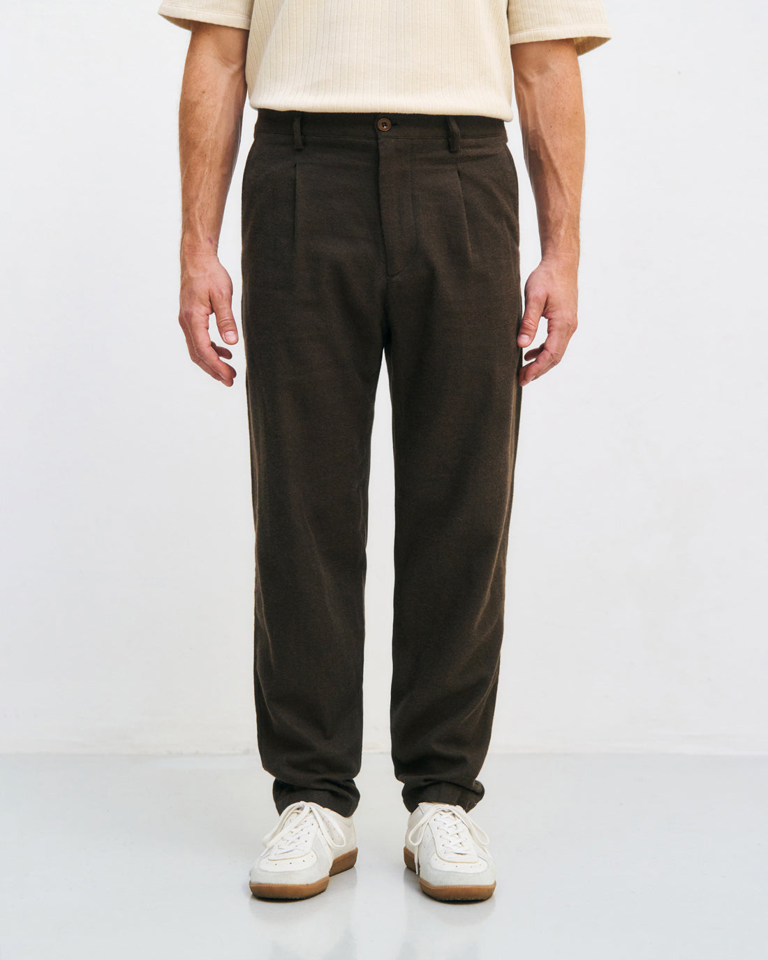 Braune Flanell Hose aus 100% Bio-Baumwolle von Rotholz