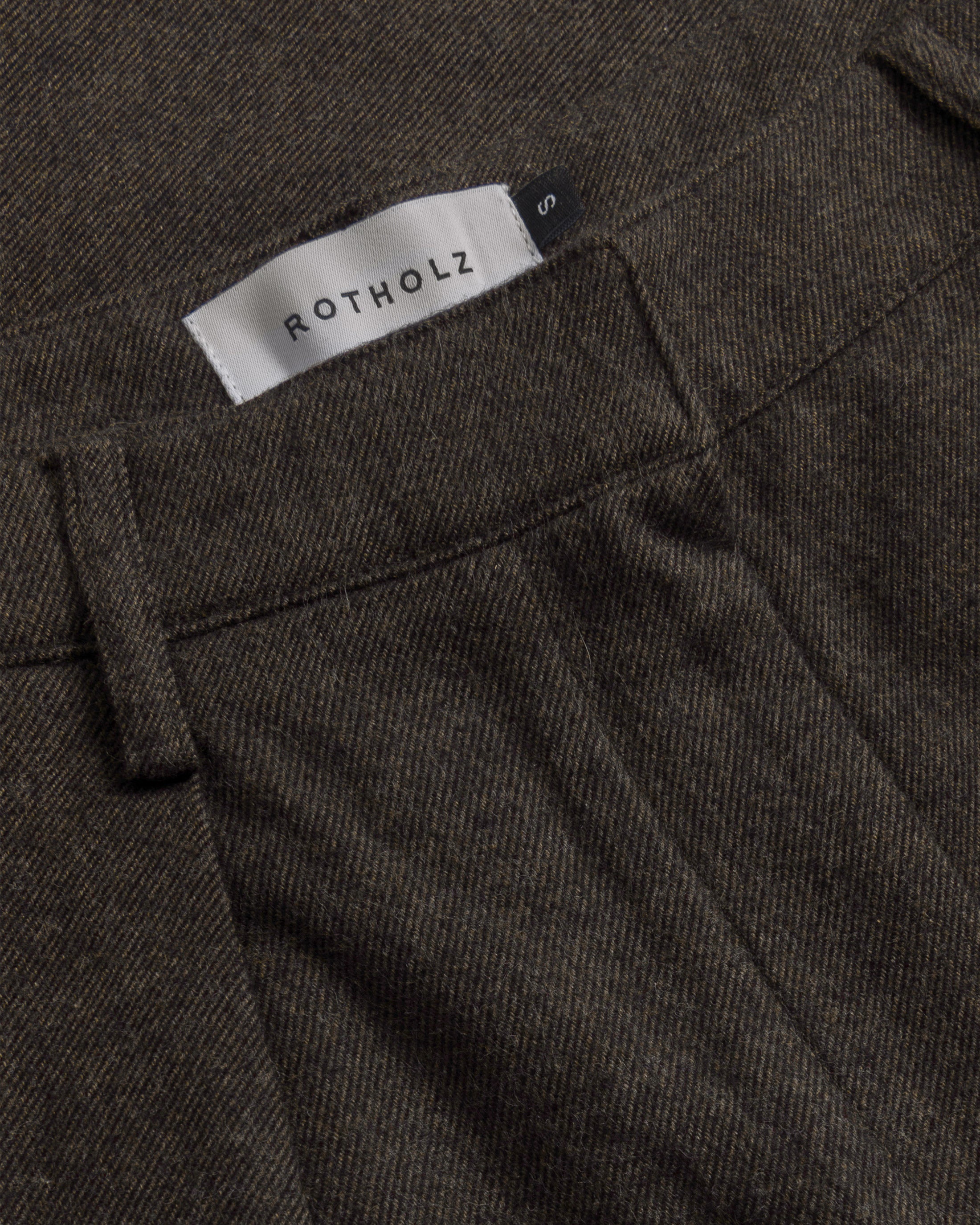 Braune Flanellhose Hight-Waist aus 100% Bio-Baumwolle von Rotholz