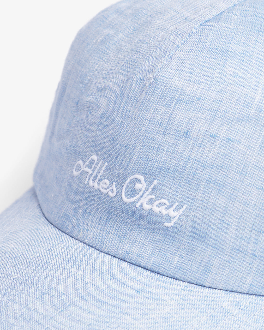 Casquette bleue Alles Okey en 100% coton biologique de Rotholz