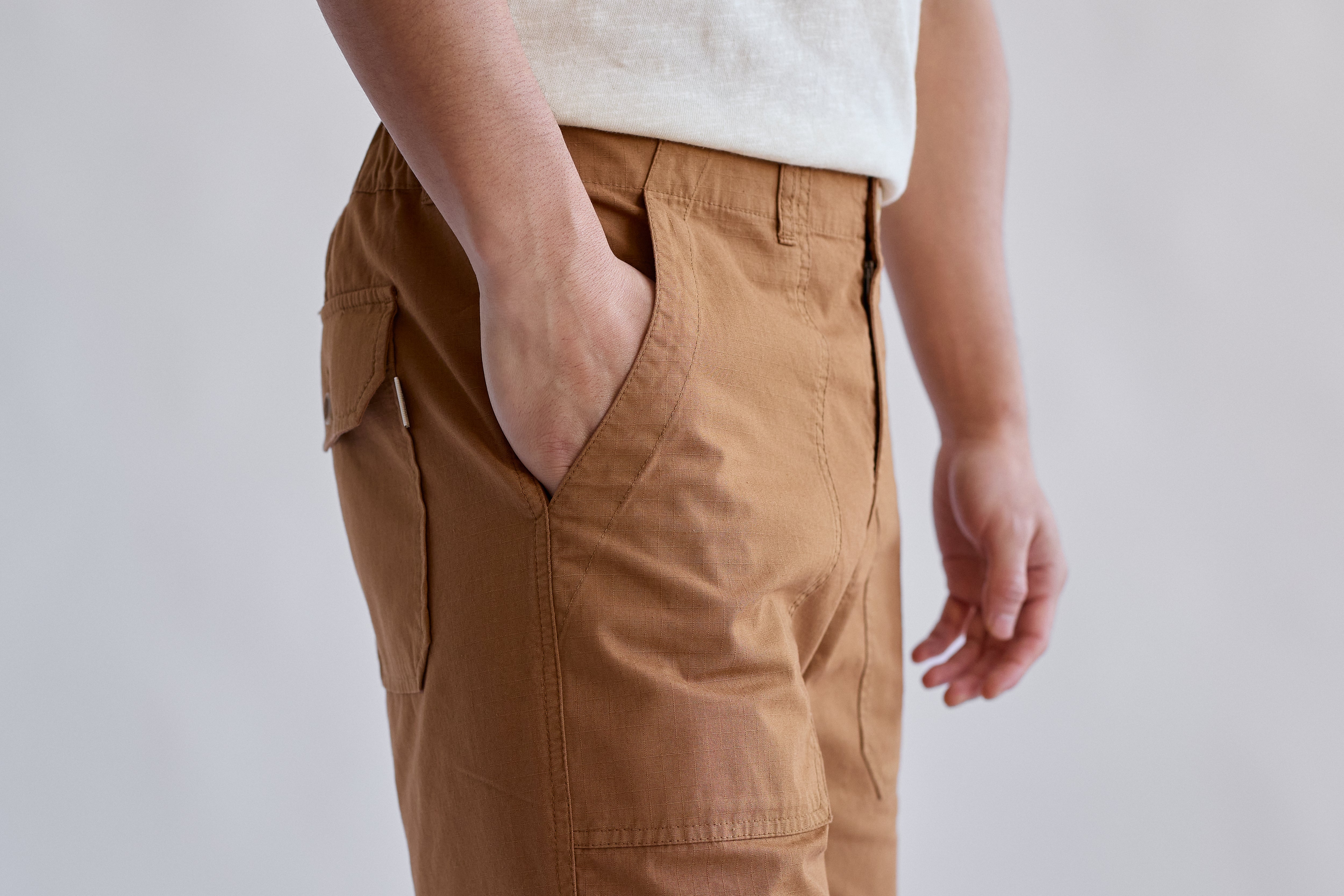 Shorts GECE in brown made of organic cotton by TWOTHIRDS