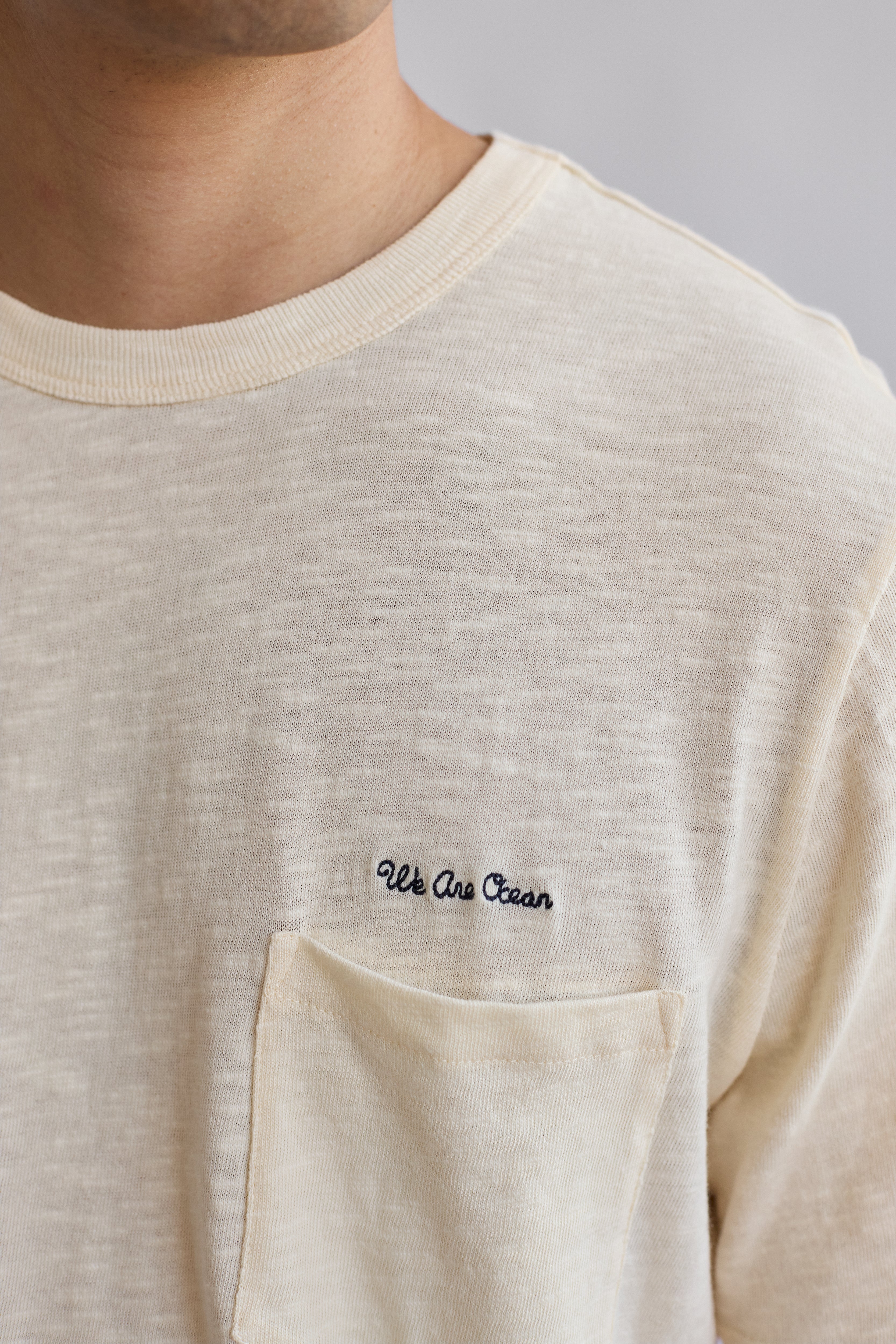 Shirt GROIX in ecru made from organic cotton by TWOTHIRDS