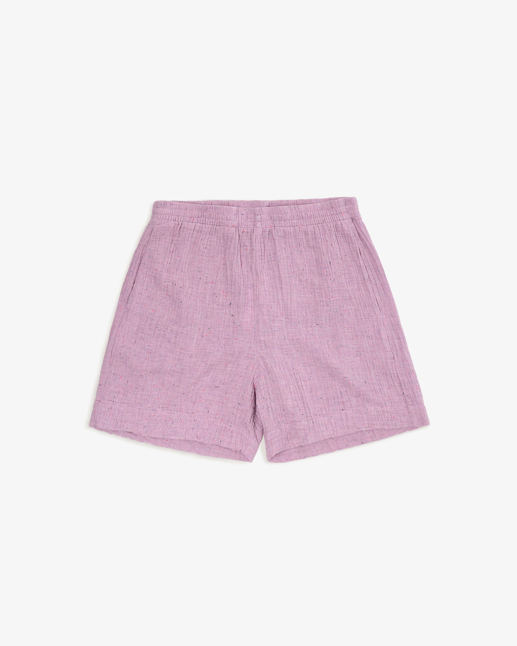 Pinke Musselin Shorts aus Bio-Baumwolle von Rotholz