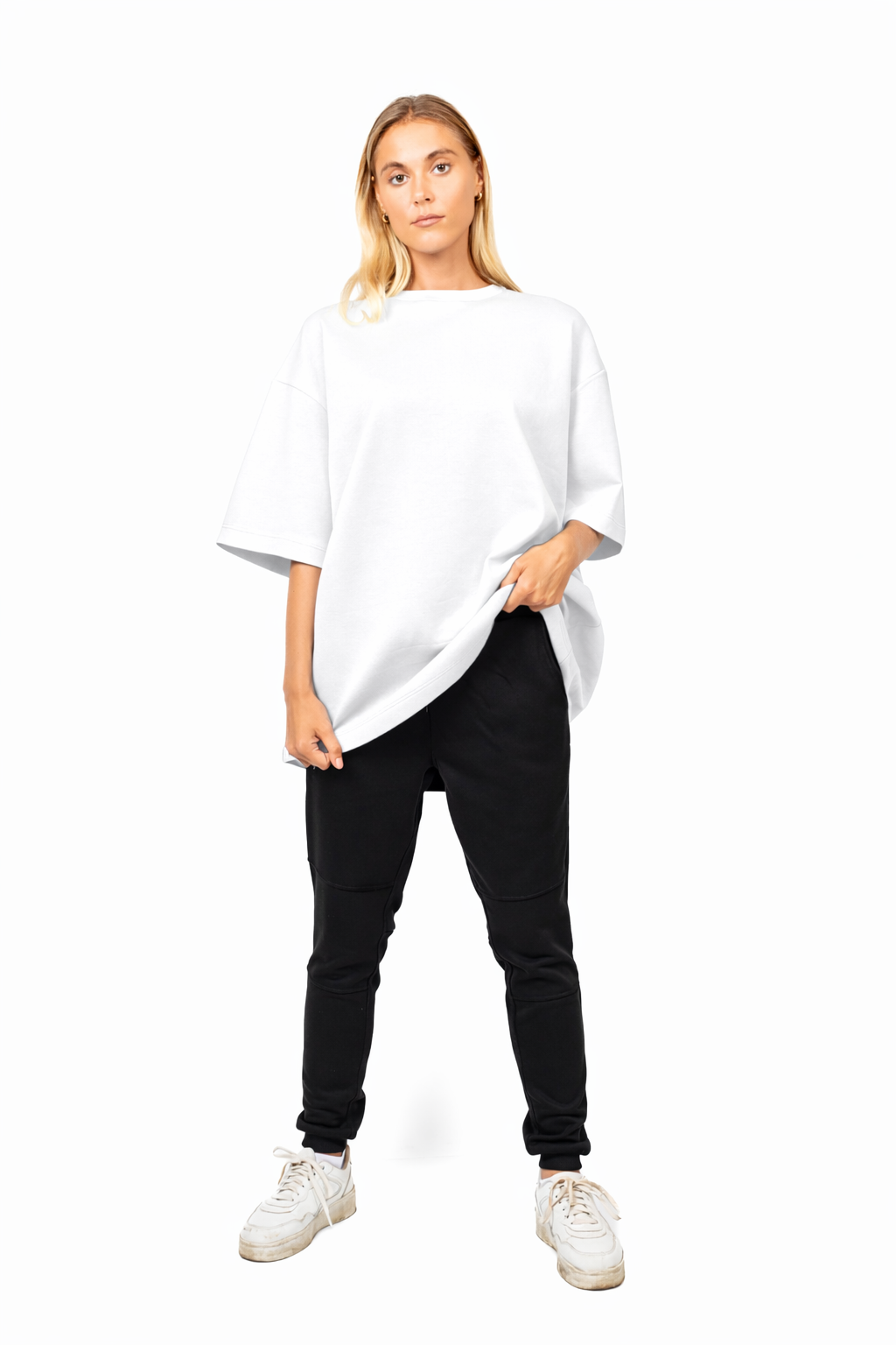 Weisses Shirt Gravity Oversized aus Baumwolle von Nivays