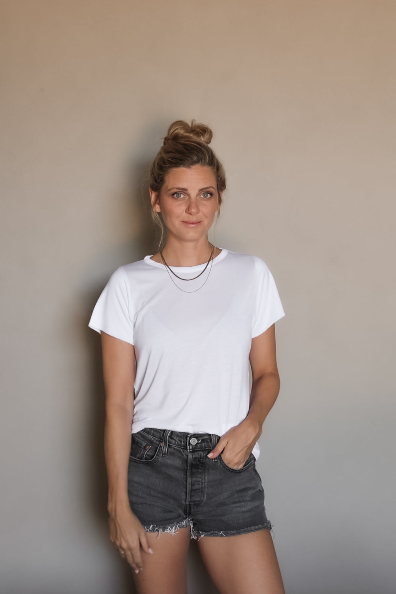 White T-shirt BALI made from 100% Tencel from Pura Clothing
