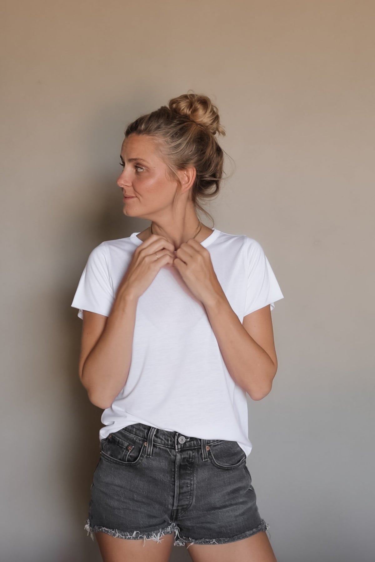 T-shirt blanc BALI en 100% Tencel de Pura Clothing