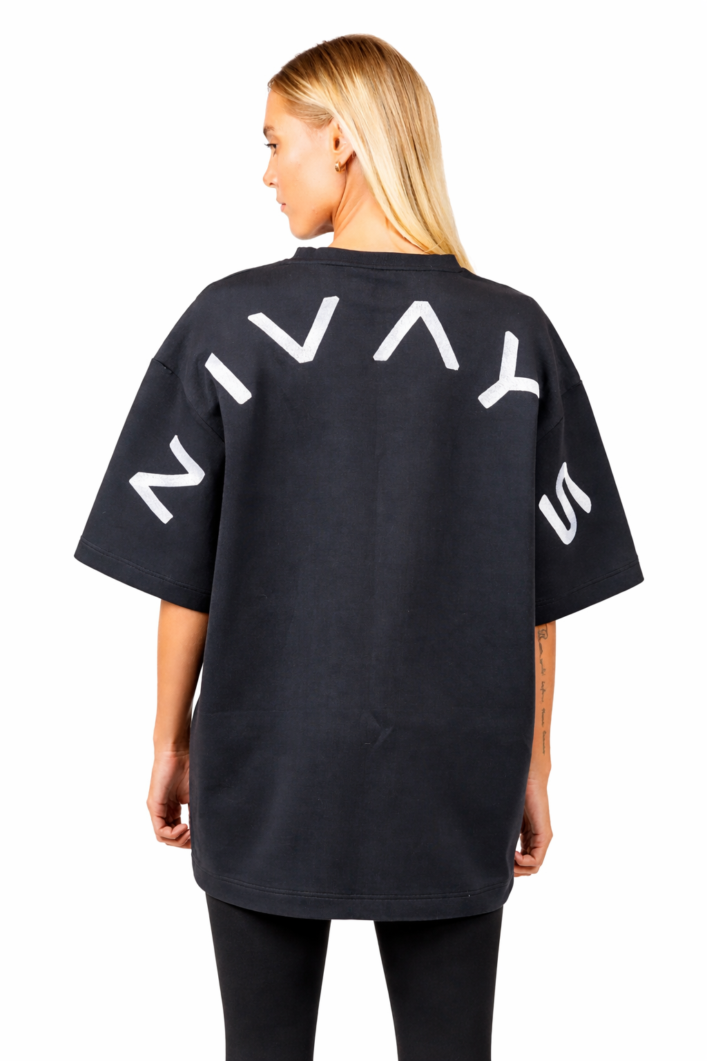 Nivays Black Gravity Oversized Signature Cotton Shirt