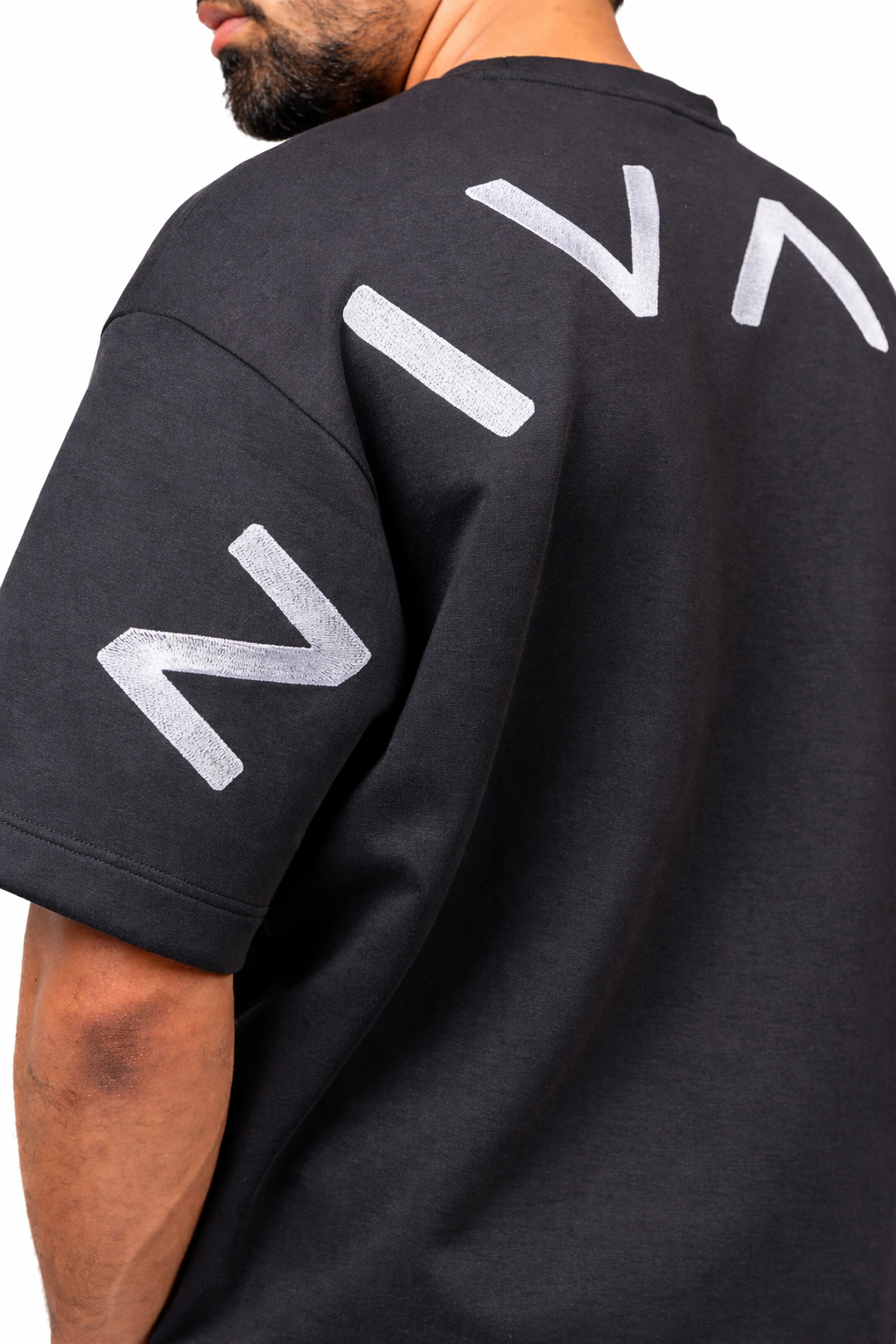 Nivays Black Gravity Oversized Signature Cotton Shirt