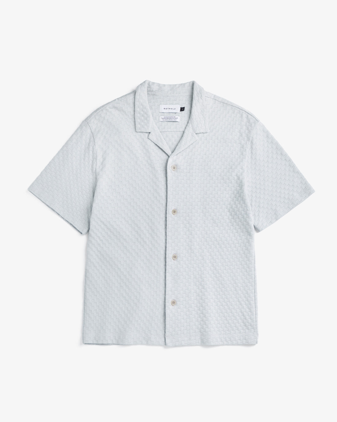 Grey bowling shirt made from 100% organic cotton by Rotholz