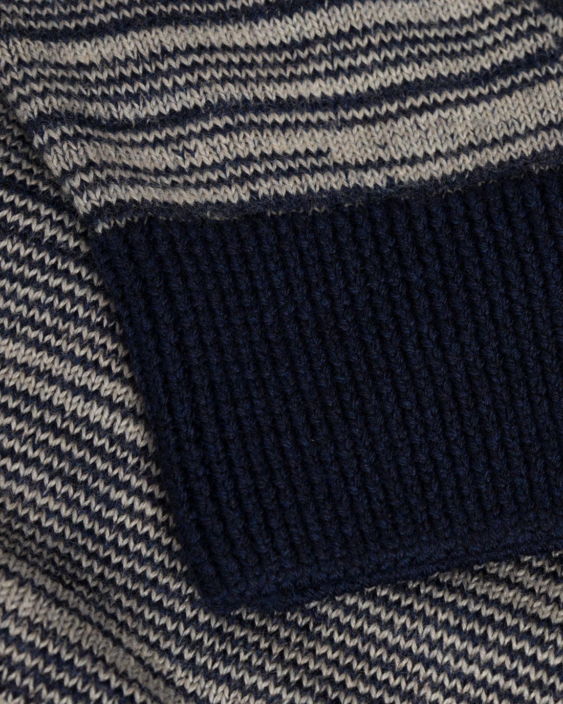 Strick Shirt Merinowolle - Blau Gestreift aus Mulesingfreier Merinowolle von Rotholz