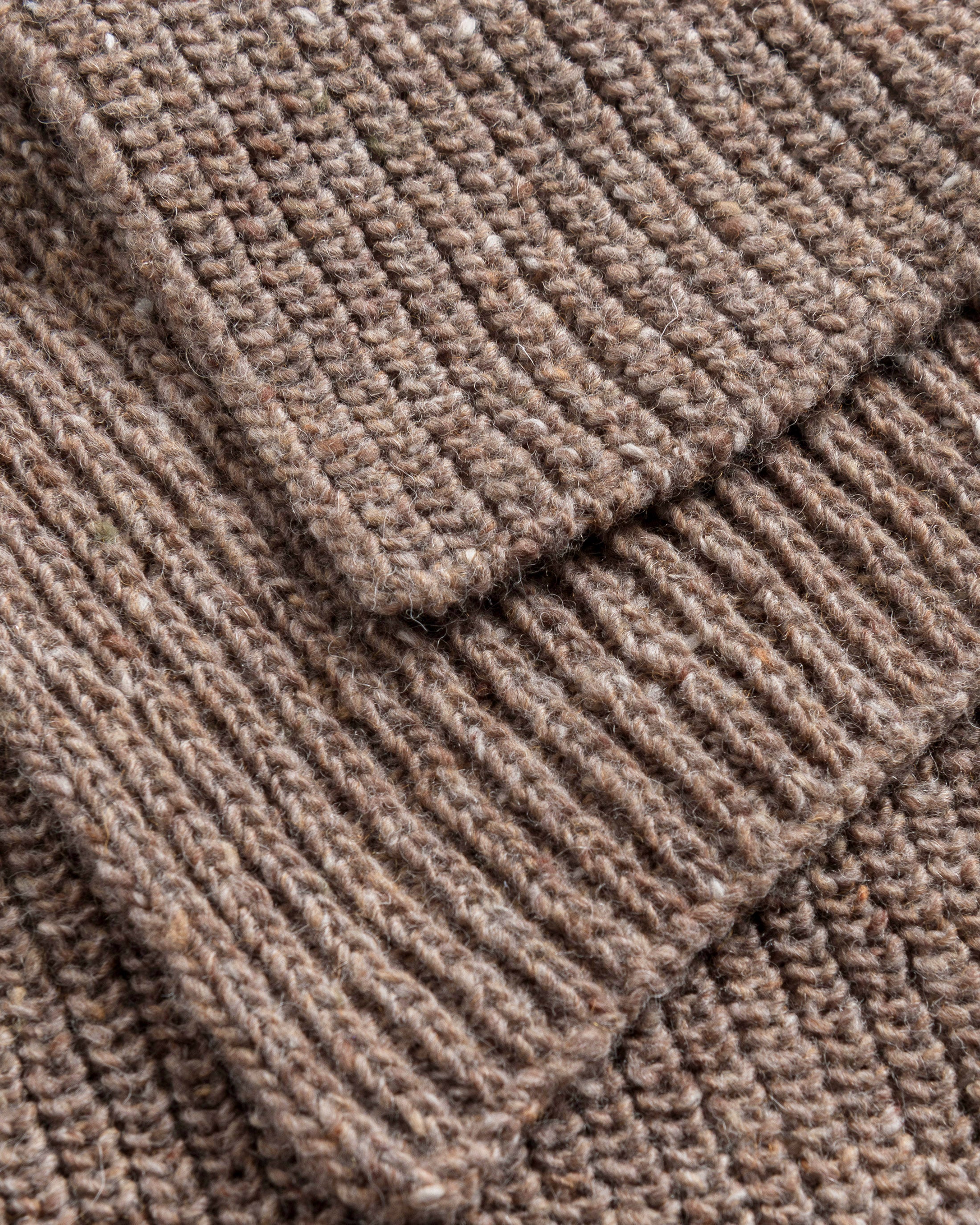 Brauner Schal gestrickt aus Merinowolle von Rotholz