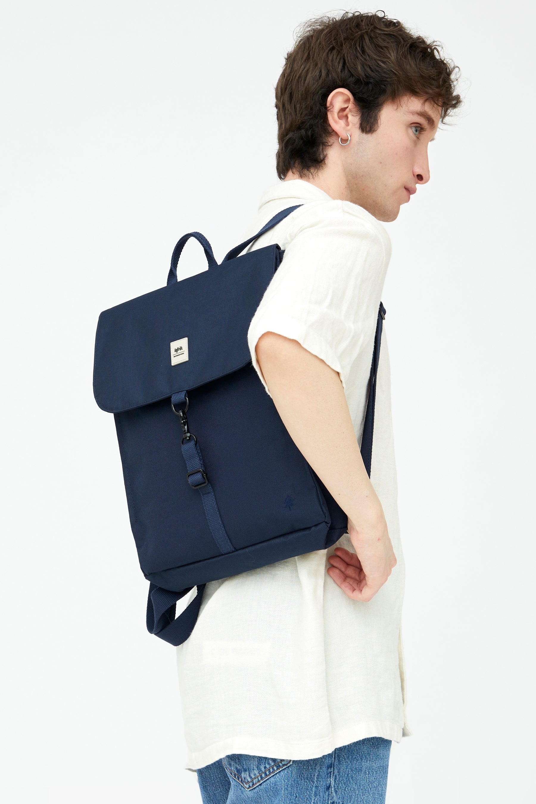 Sac à dos Handy Mini bleu en PET recyclé de Lefrik