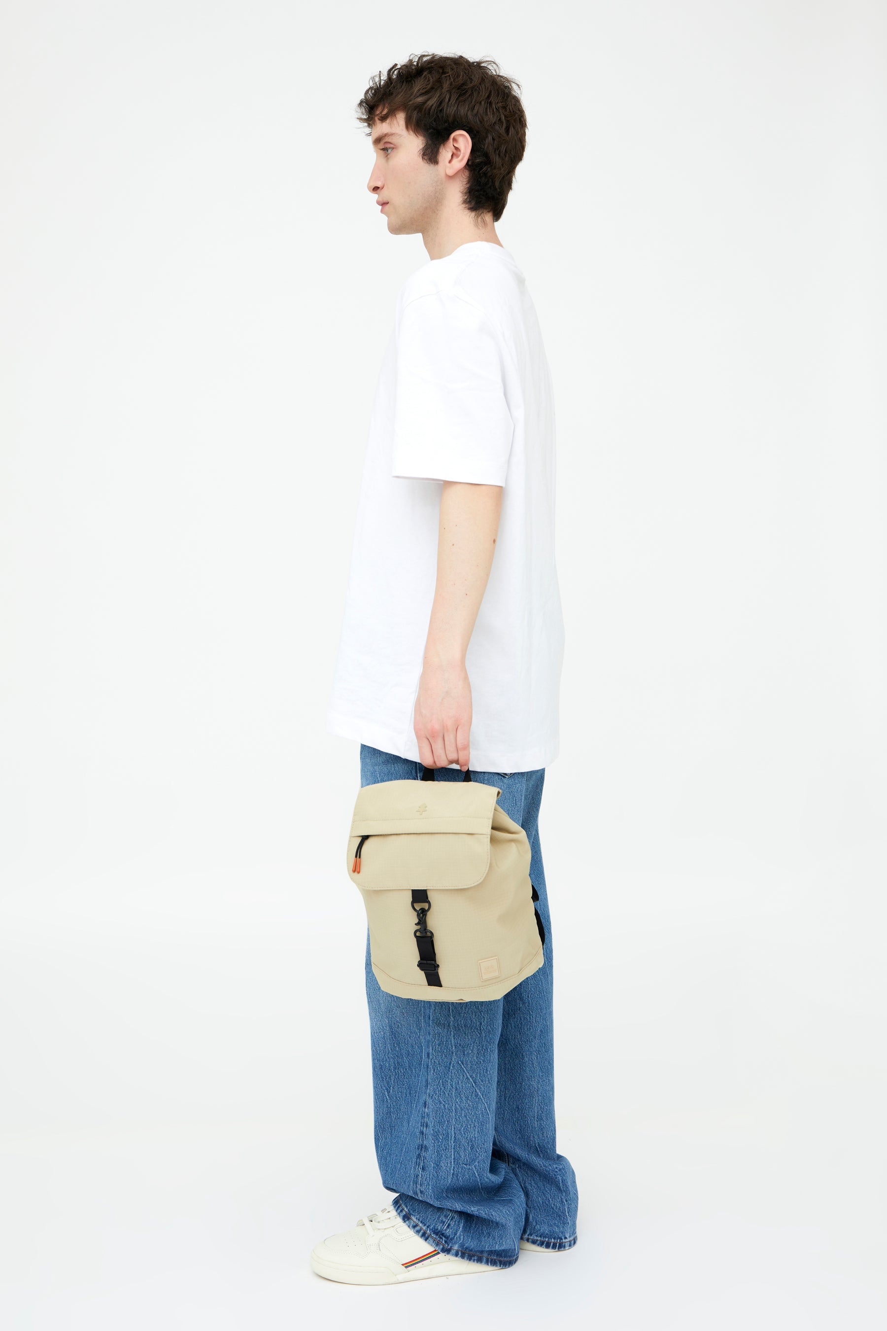 Beige Scout Mini Vandra backpack made from recycled PET from Lefrik
