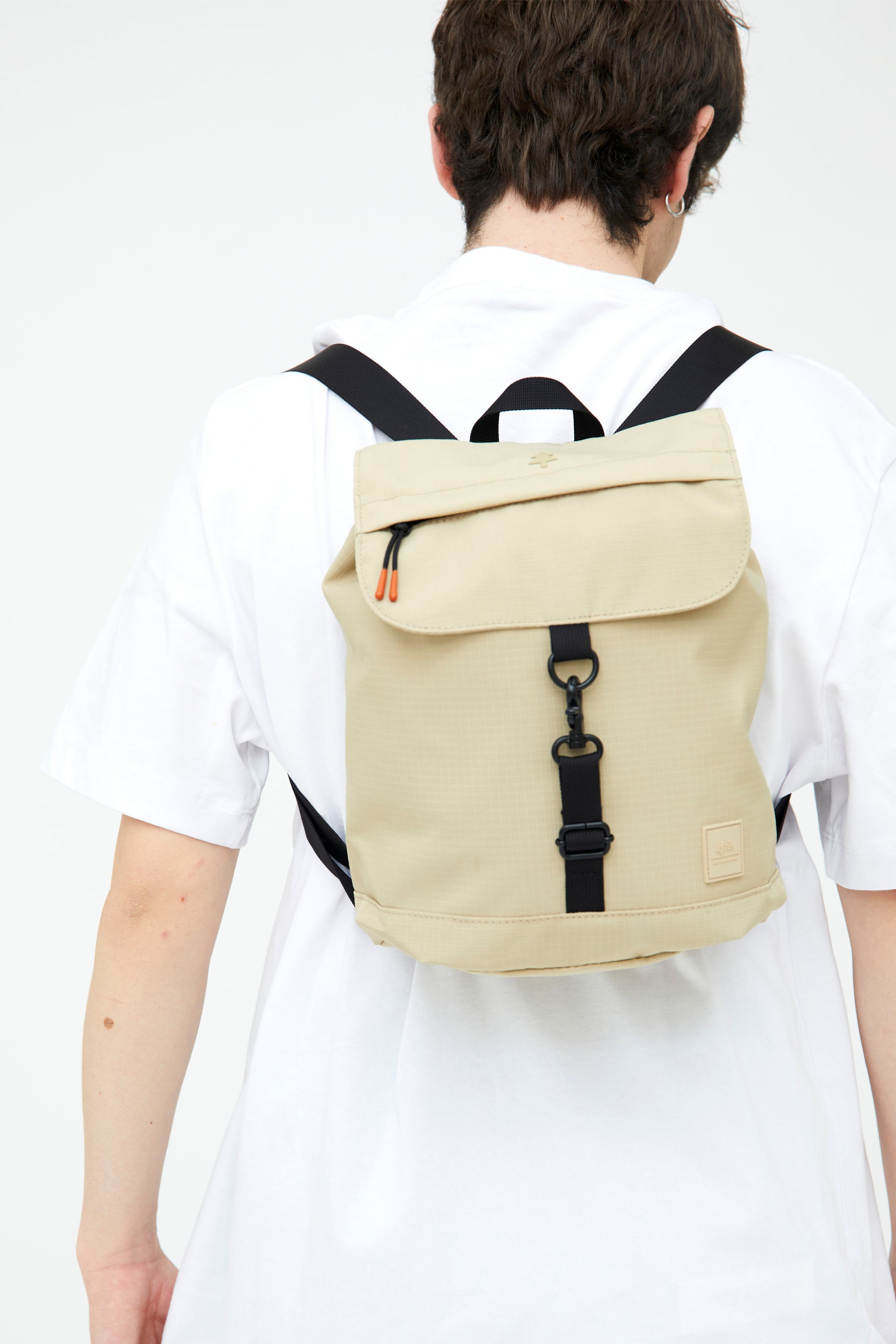 Beige Scout Mini Vandra backpack made from recycled PET from Lefrik