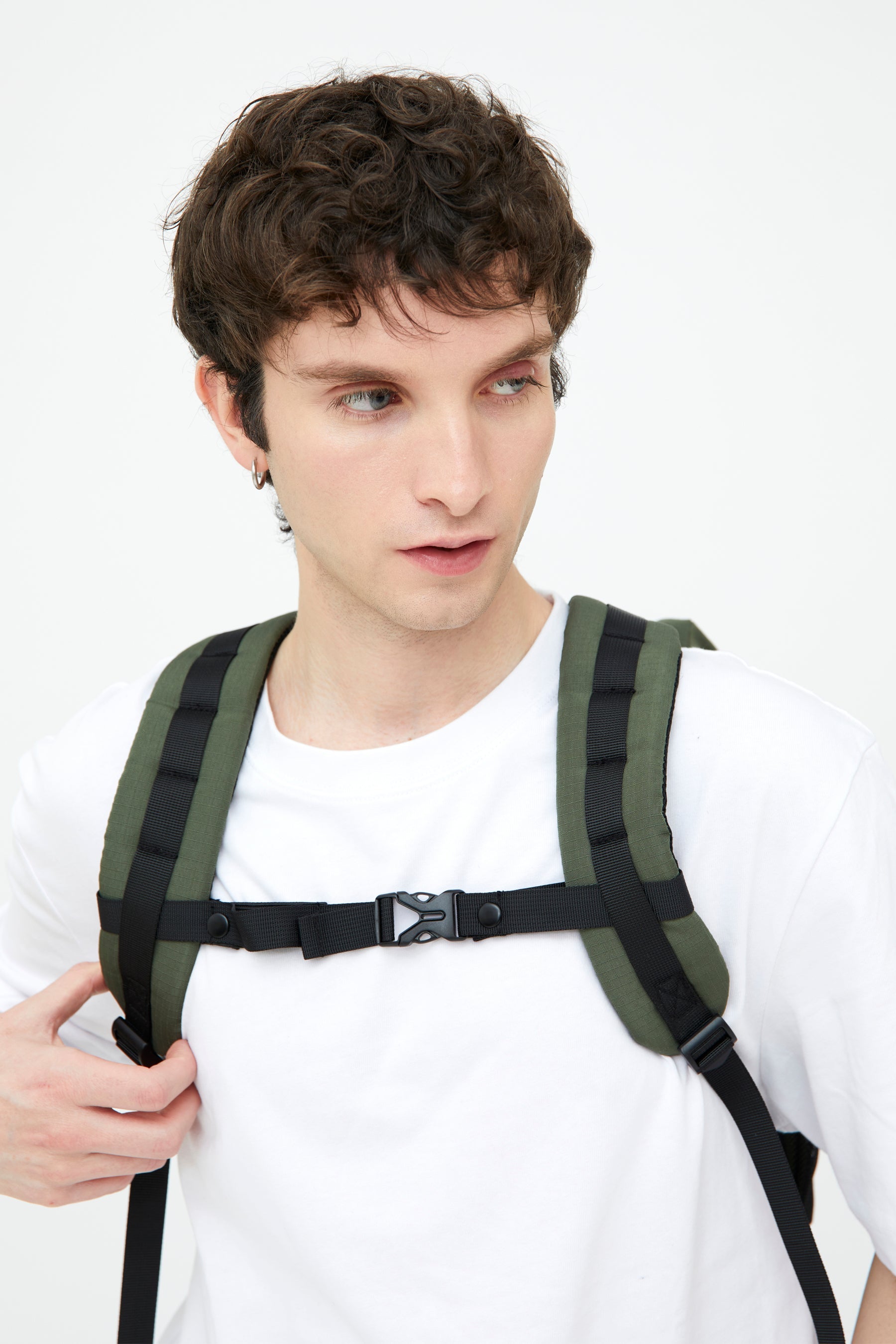 Grüner Rucksack Mountain Vandra aus recyceltem PET von Lefrik