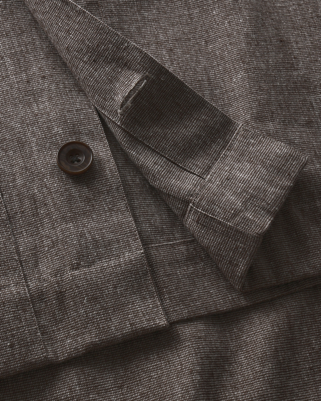 Braune leichte Jacke aus 100% Bio-Baumwolle von Rotholz