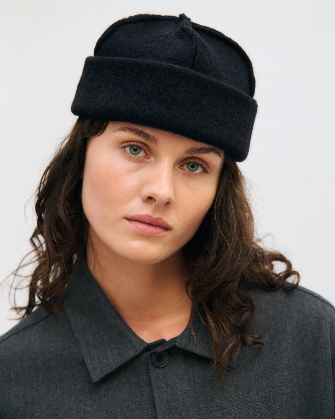 Graue leichte Jacke Herringbone aus 100% Bio-Baumwolle von Rotholz