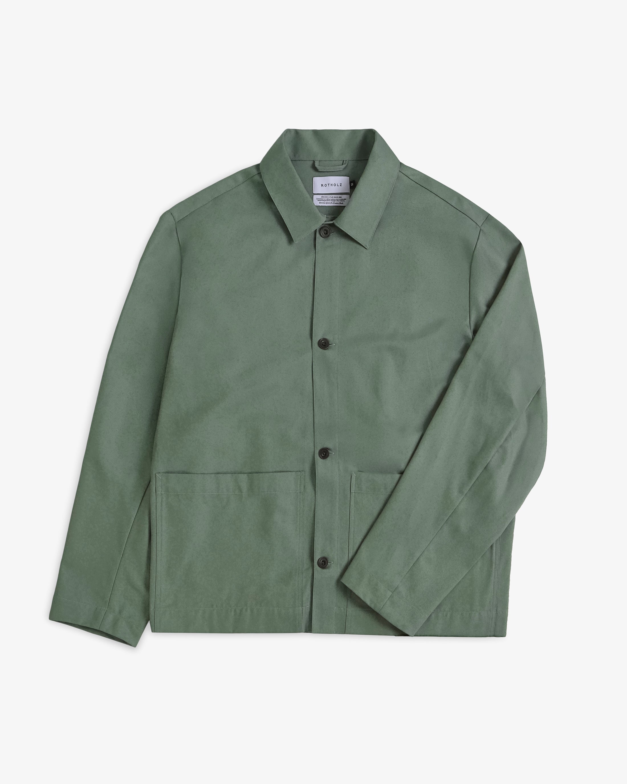 Green Workwear Jacket made from organic cotton by Rotholz