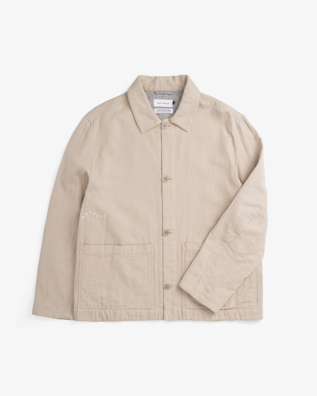 Beige Jacke aus 100% Bio-Baumwolle von Rotholz