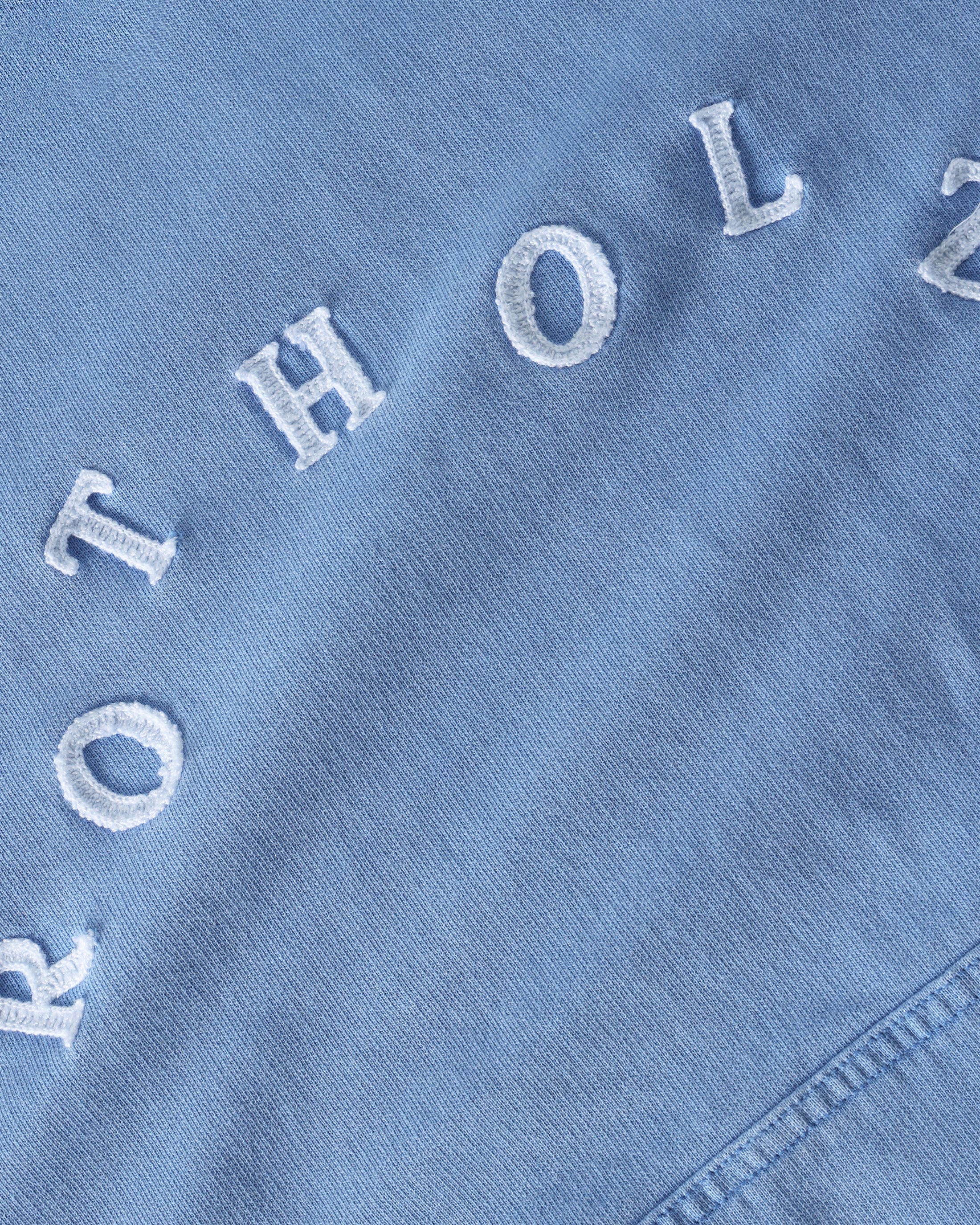 Hellblauer Hoodie aus Bio-Baumwolle von Rotholz