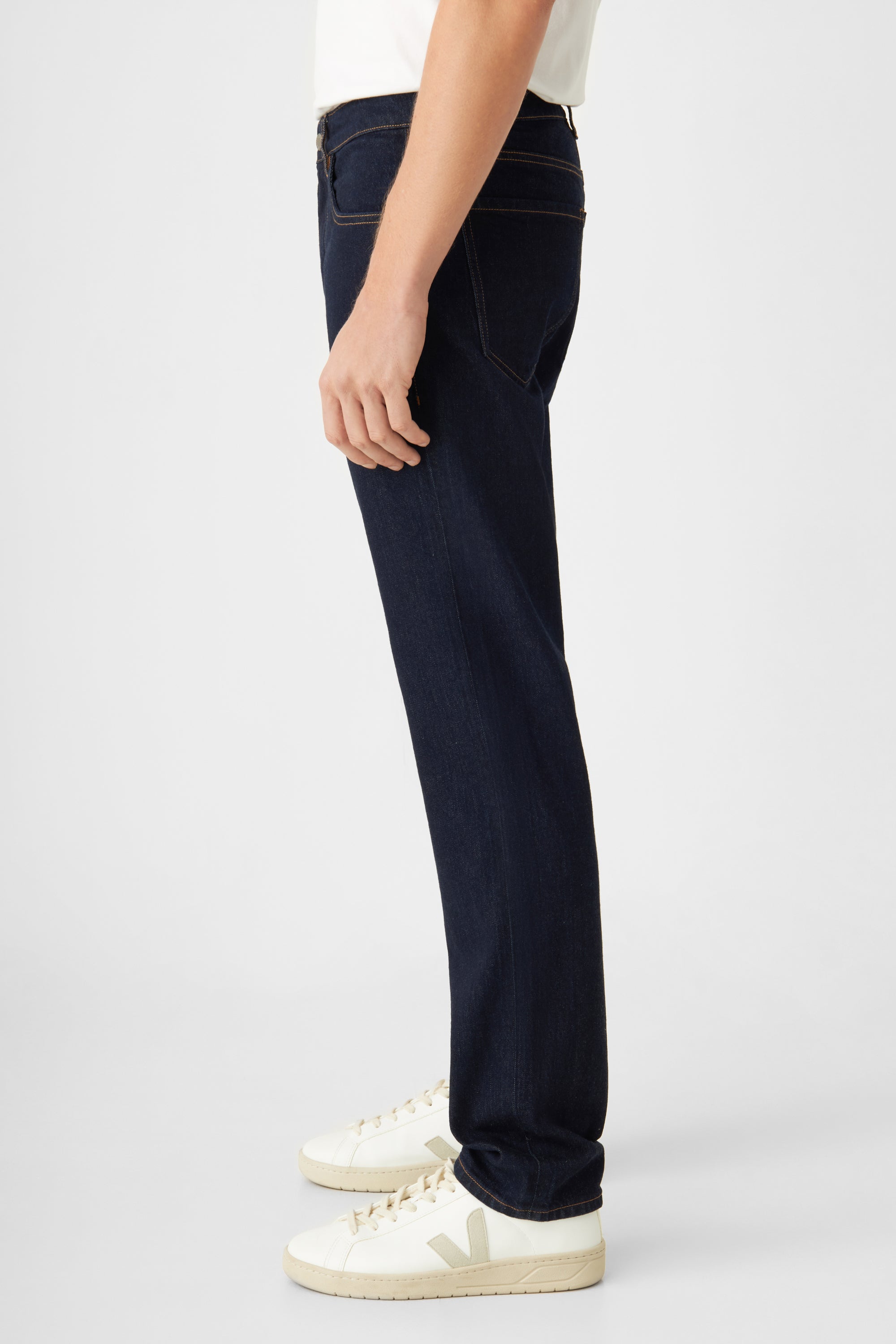 Dark blue DUSK Regular Straight jeans made from organic cotton by Dawn Denim