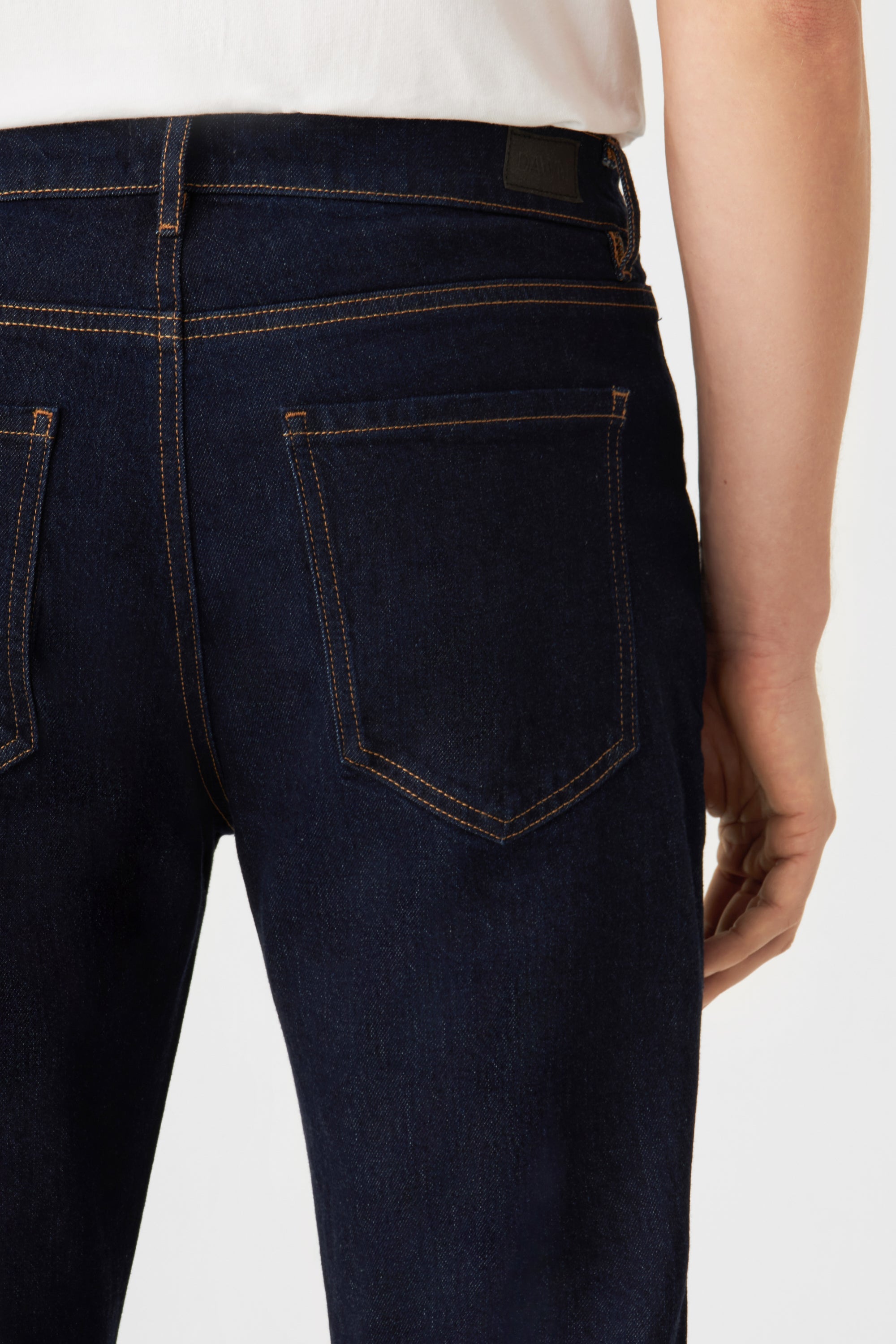 Dark blue DUSK Regular Straight jeans made from organic cotton by Dawn Denim
