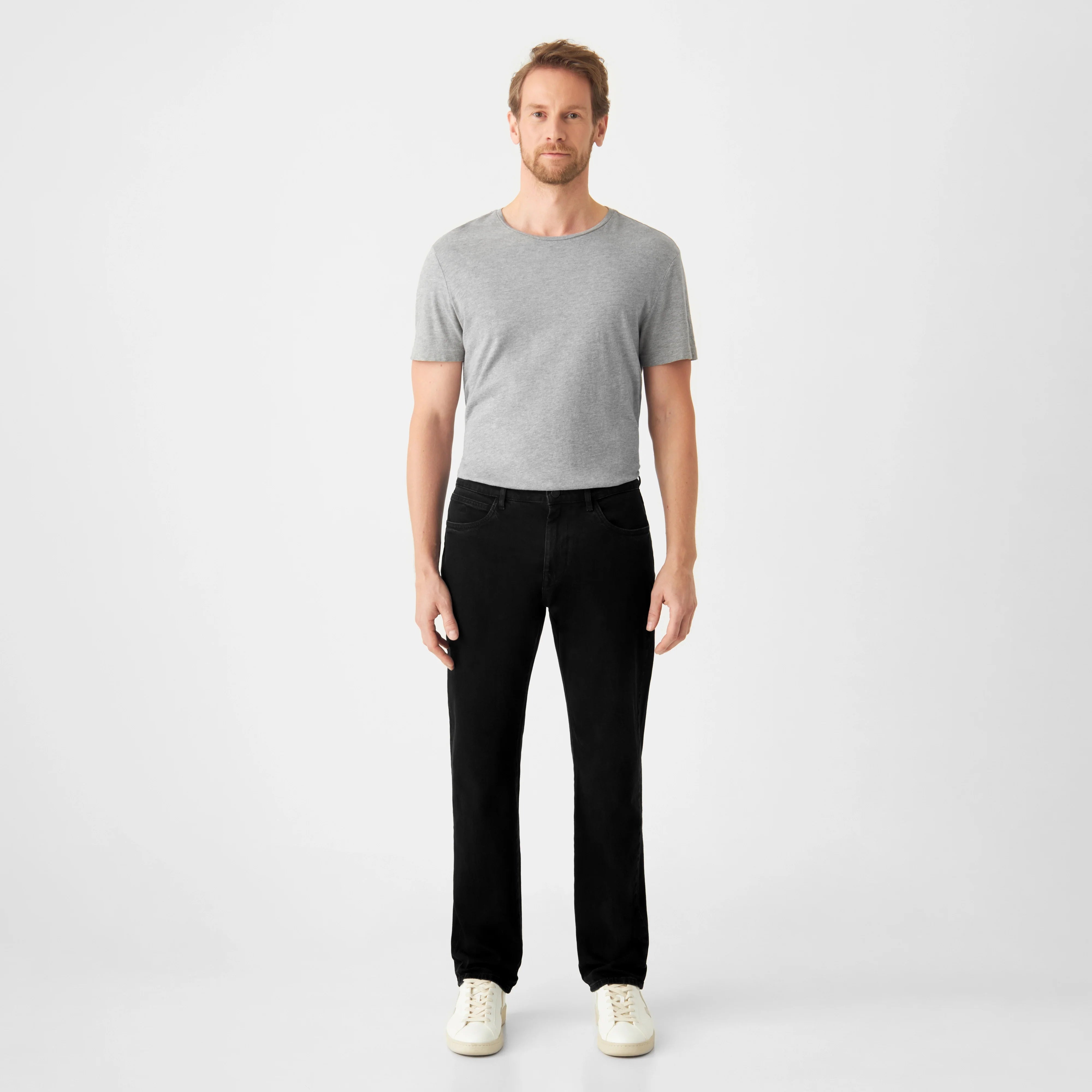 Black DUSK Regular Straight jeans made from organic cotton by Dawn Denim