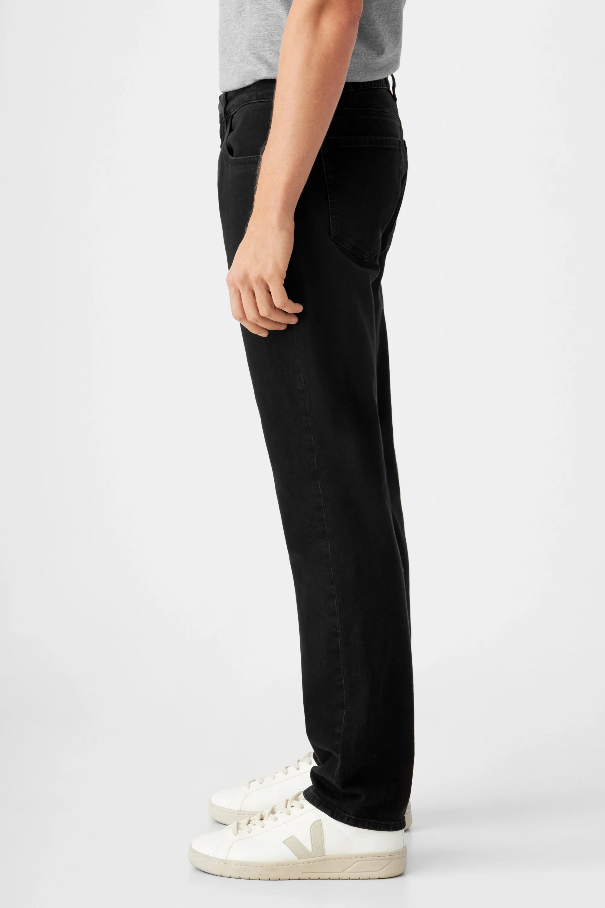 Black DUSK Regular Straight jeans made from organic cotton by Dawn Denim