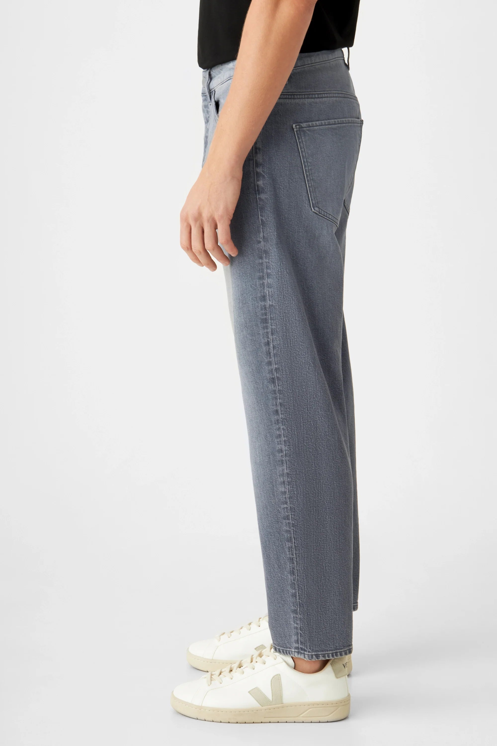 Grey RISE Relaxed jeans made from organic cotton by Dawn Denim