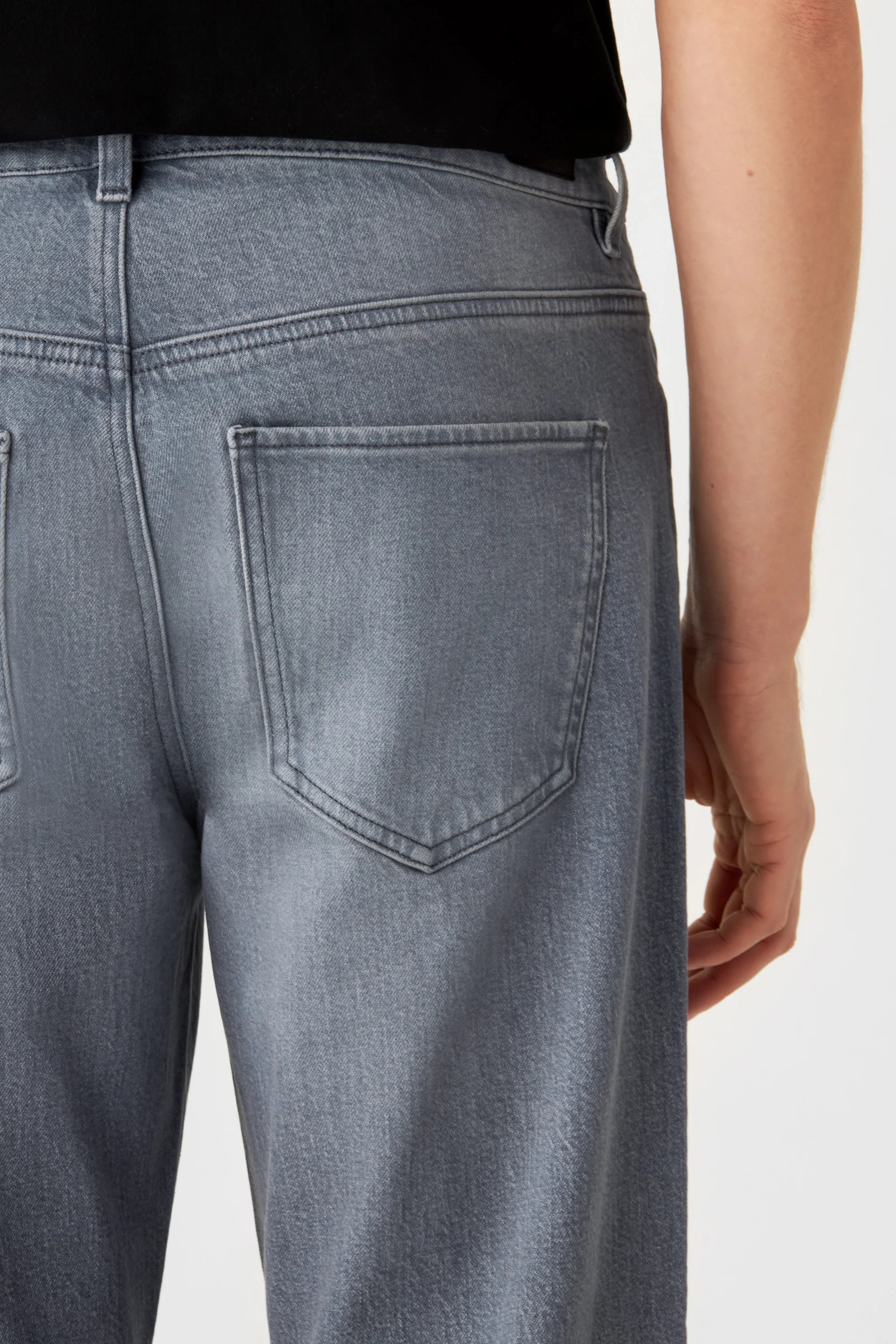 Grey RISE Relaxed jeans made from organic cotton by Dawn Denim