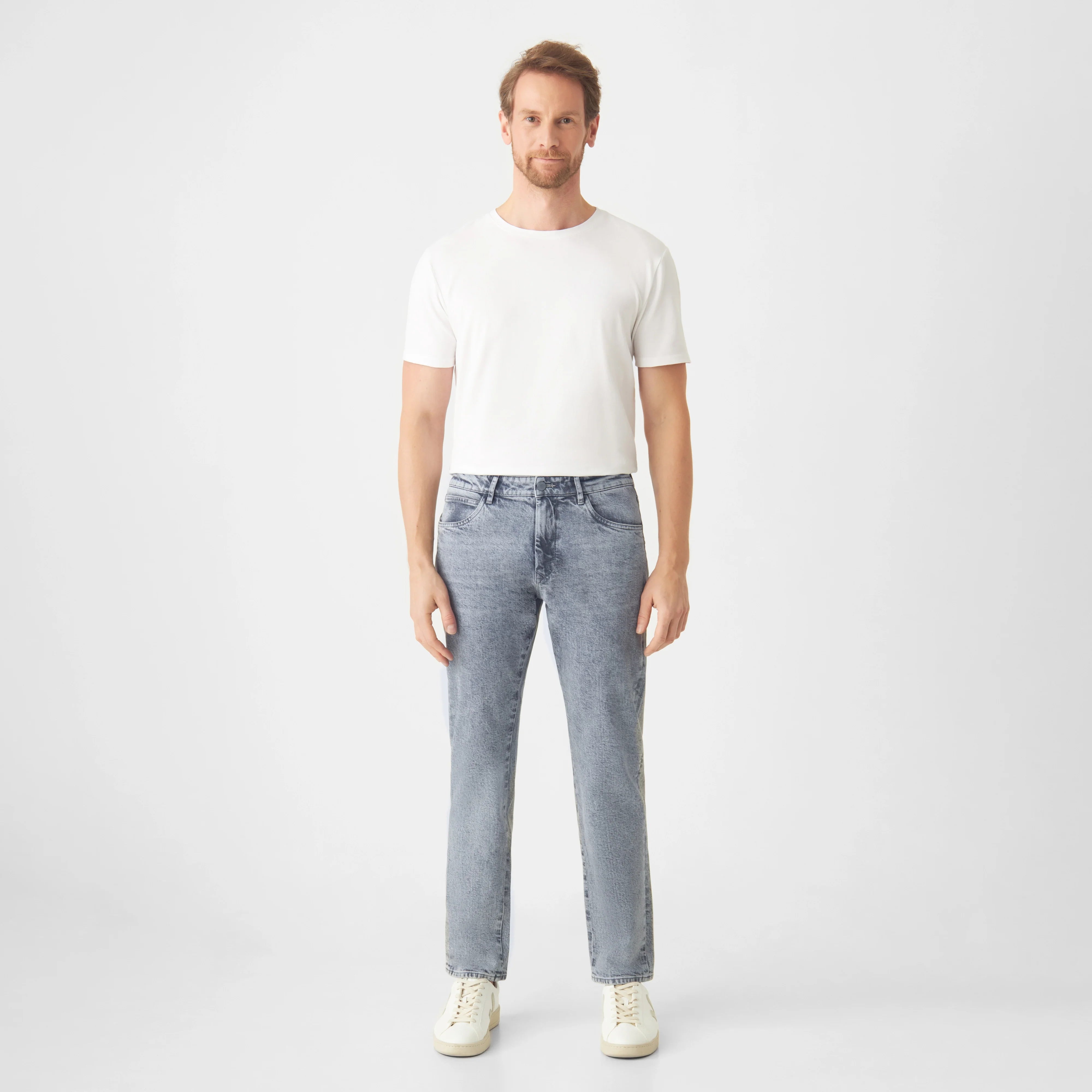 Grey DUSK Regular Straight jeans made from organic cotton by Dawn Denim