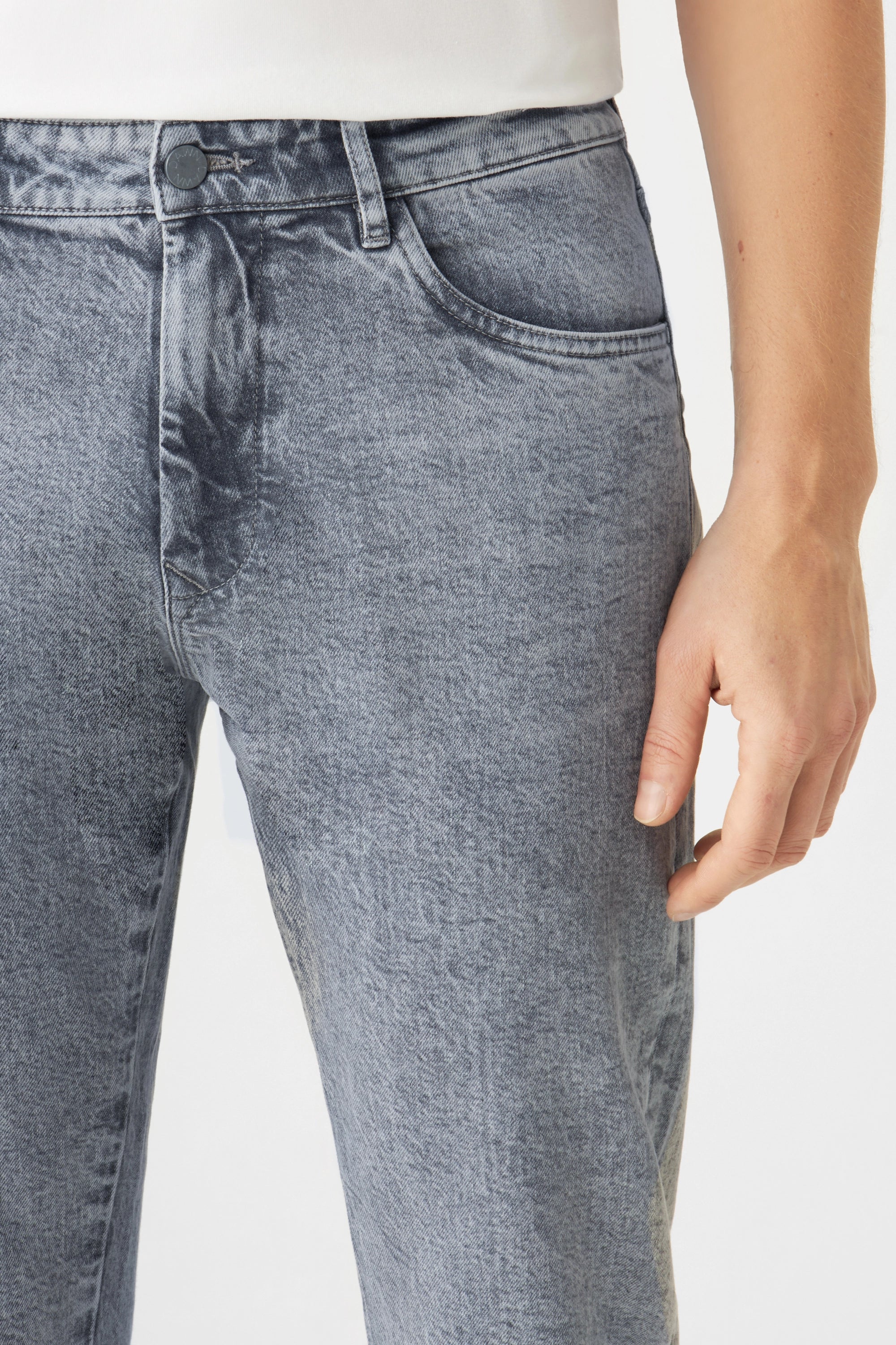 Grey DUSK Regular Straight jeans made from organic cotton by Dawn Denim