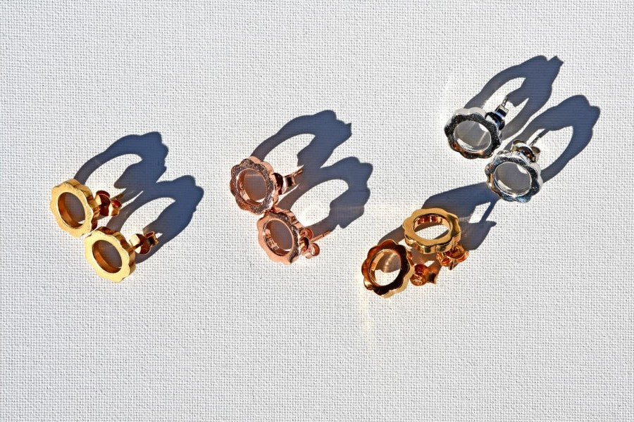 Boucles d'oreilles clous FLOWER POWER