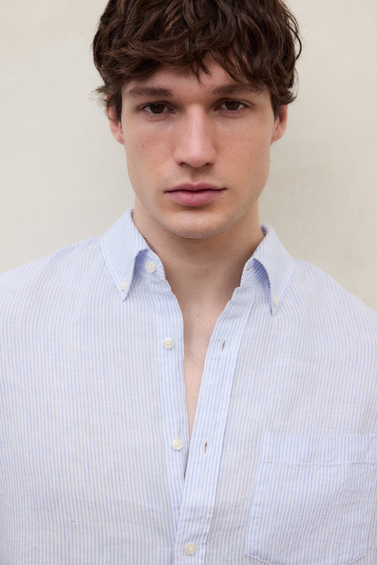 Gestreiftes Hemd Adan aus Leinen von ECOALF