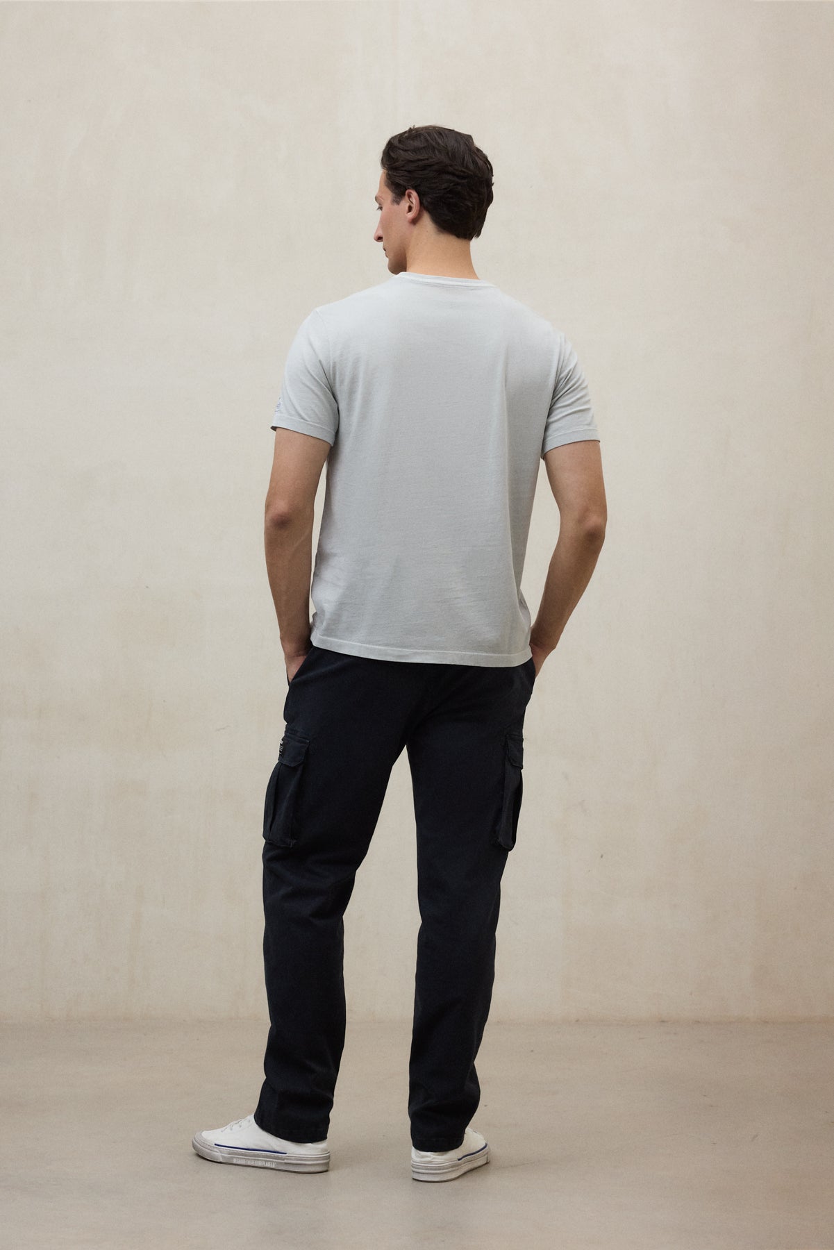 T-shirt en coton recyclé ECOALF couleur glace avec imprimé