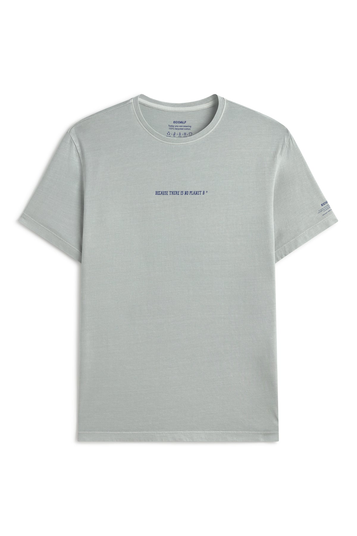 T-shirt en coton recyclé ECOALF couleur glace avec imprimé