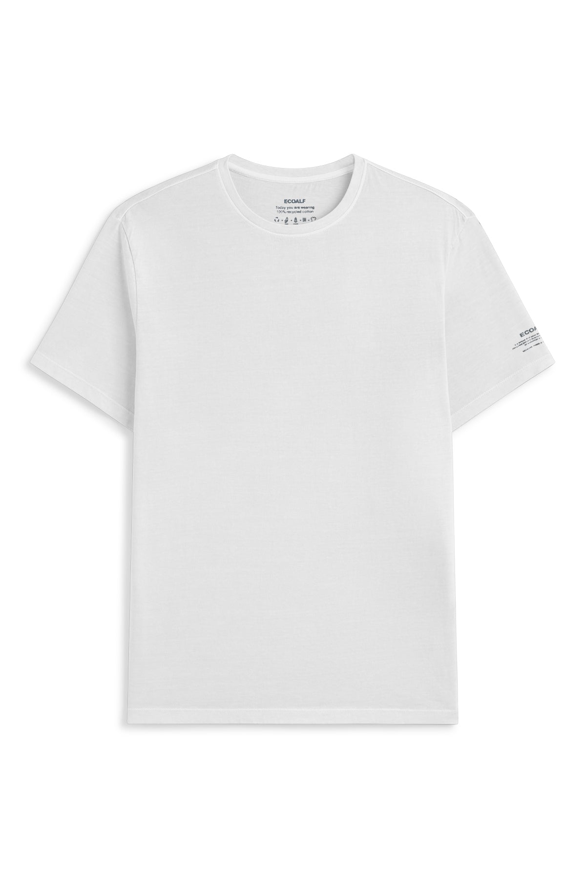 T-shirt en coton recyclé ECOALF en blanc
