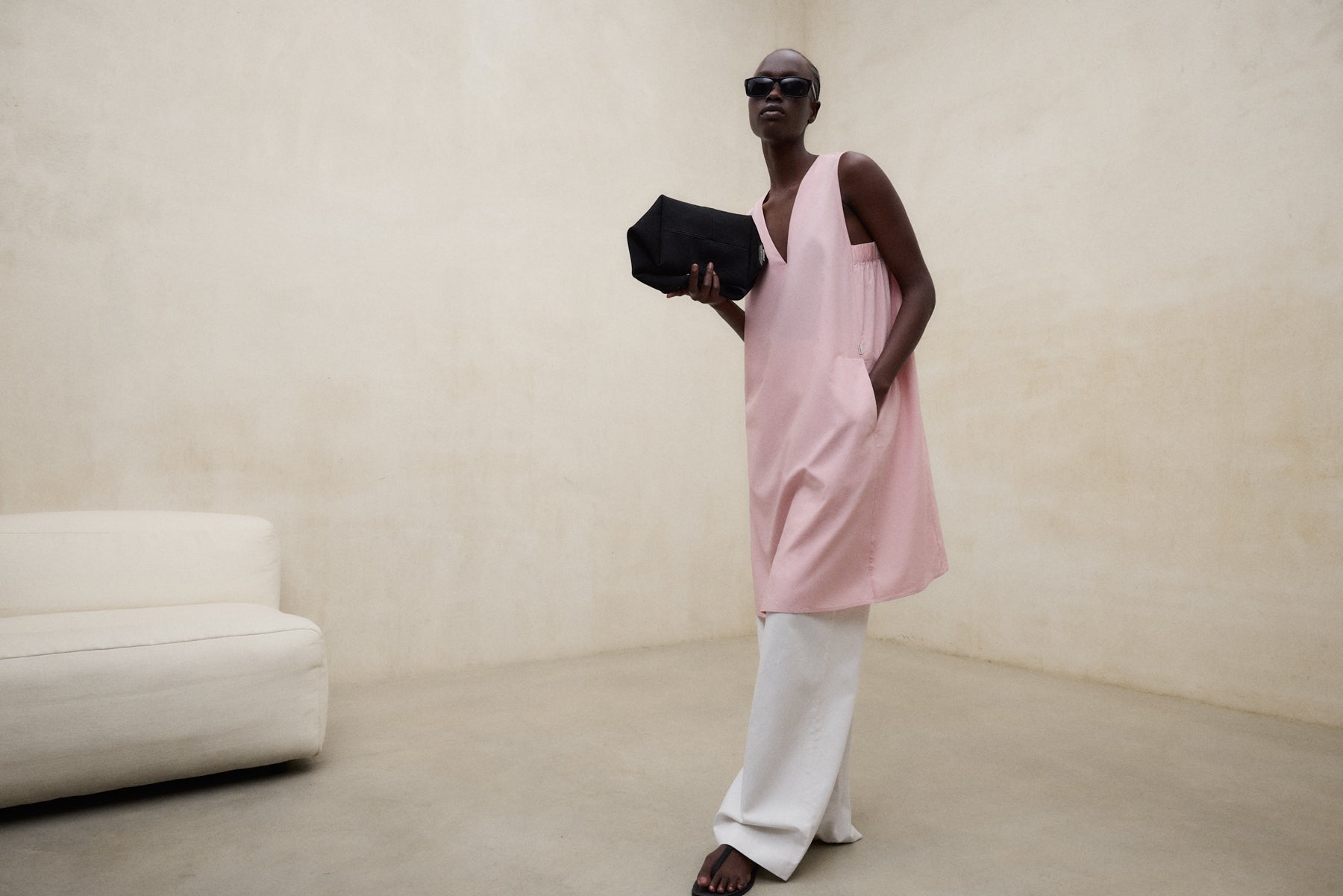 Kleid FRANCESCA aus TENCEL™ und Bio Baumwolle von ECOALF in rosé