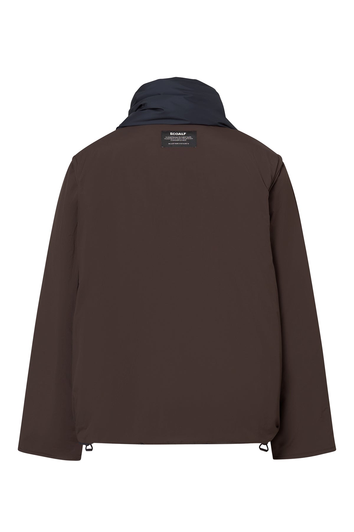 Kurze Wende-Daunenjacke aus 100% recyletem Polyester (PET Flaschen) von ECOALF in dunkelblau