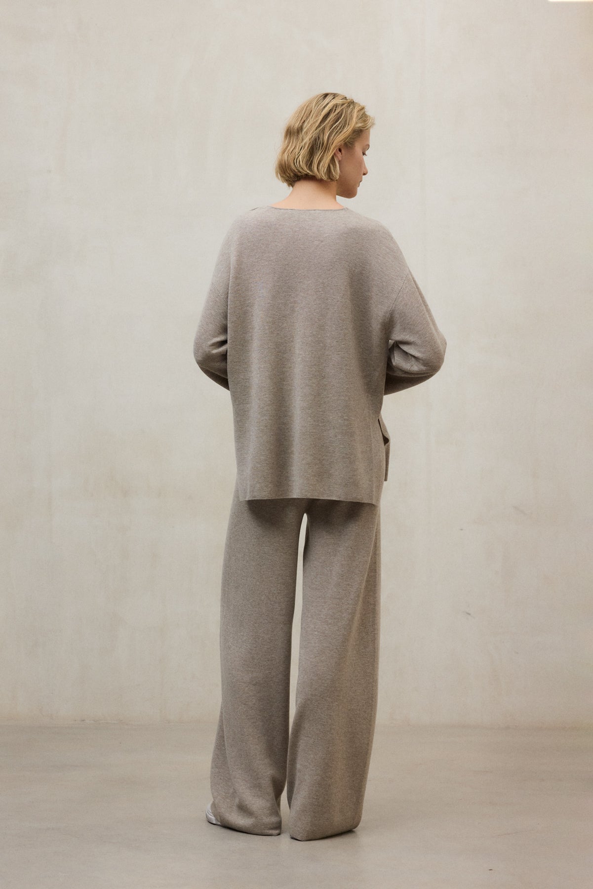 Strickpullover aus Bio Baumwolle und Tencel™ von ECOALF in beige